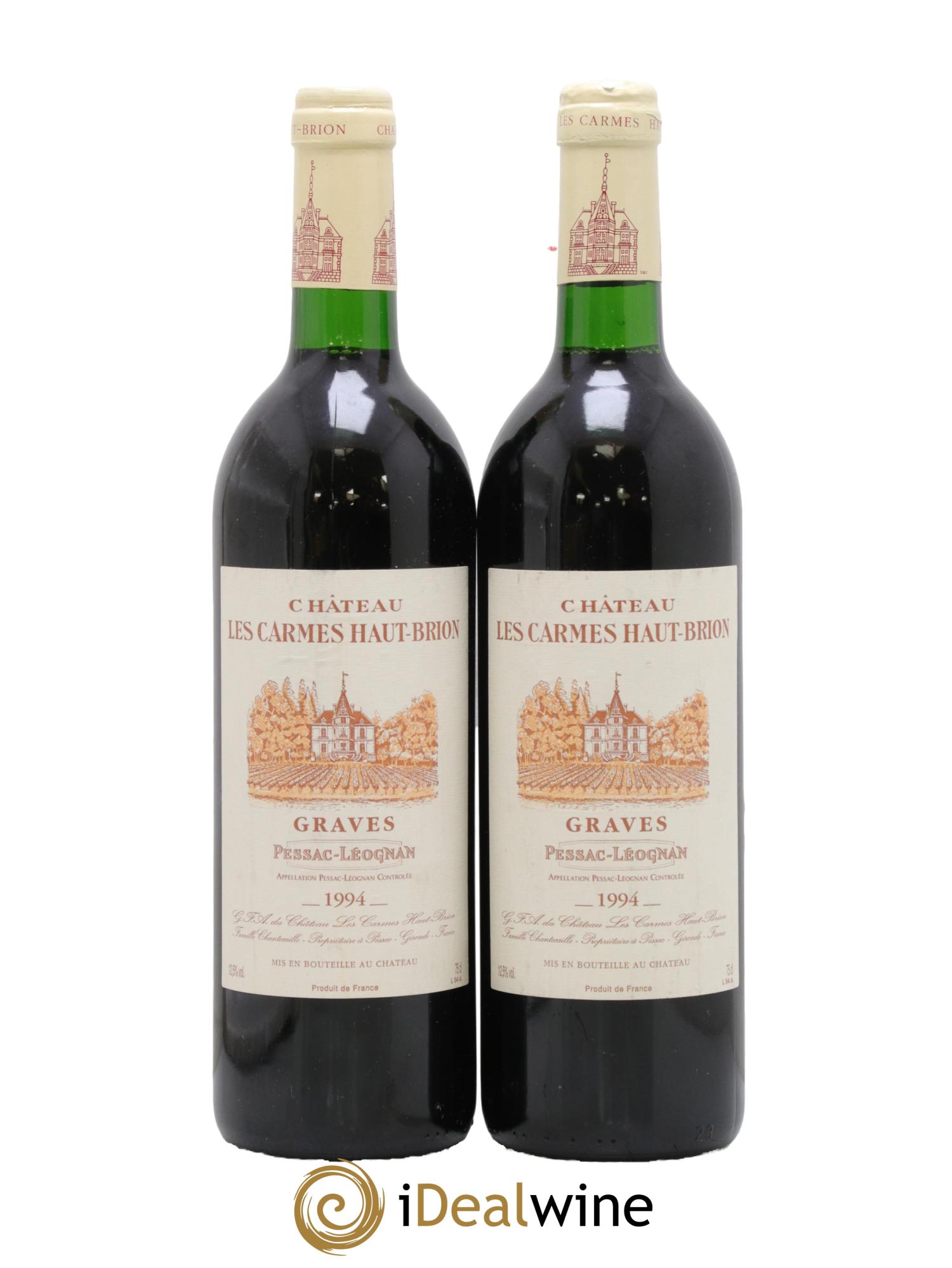 Château Les Carmes Haut-Brion 1994 - Lot of 2 bottles - 0