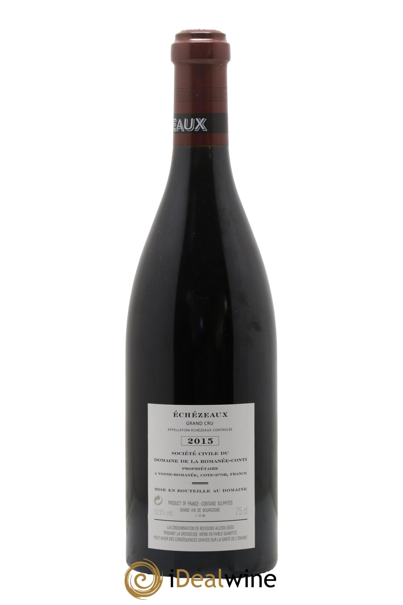 Echezeaux Grand Cru Domaine de la Romanée-Conti 2015 - Lot de 1 bouteille - 1