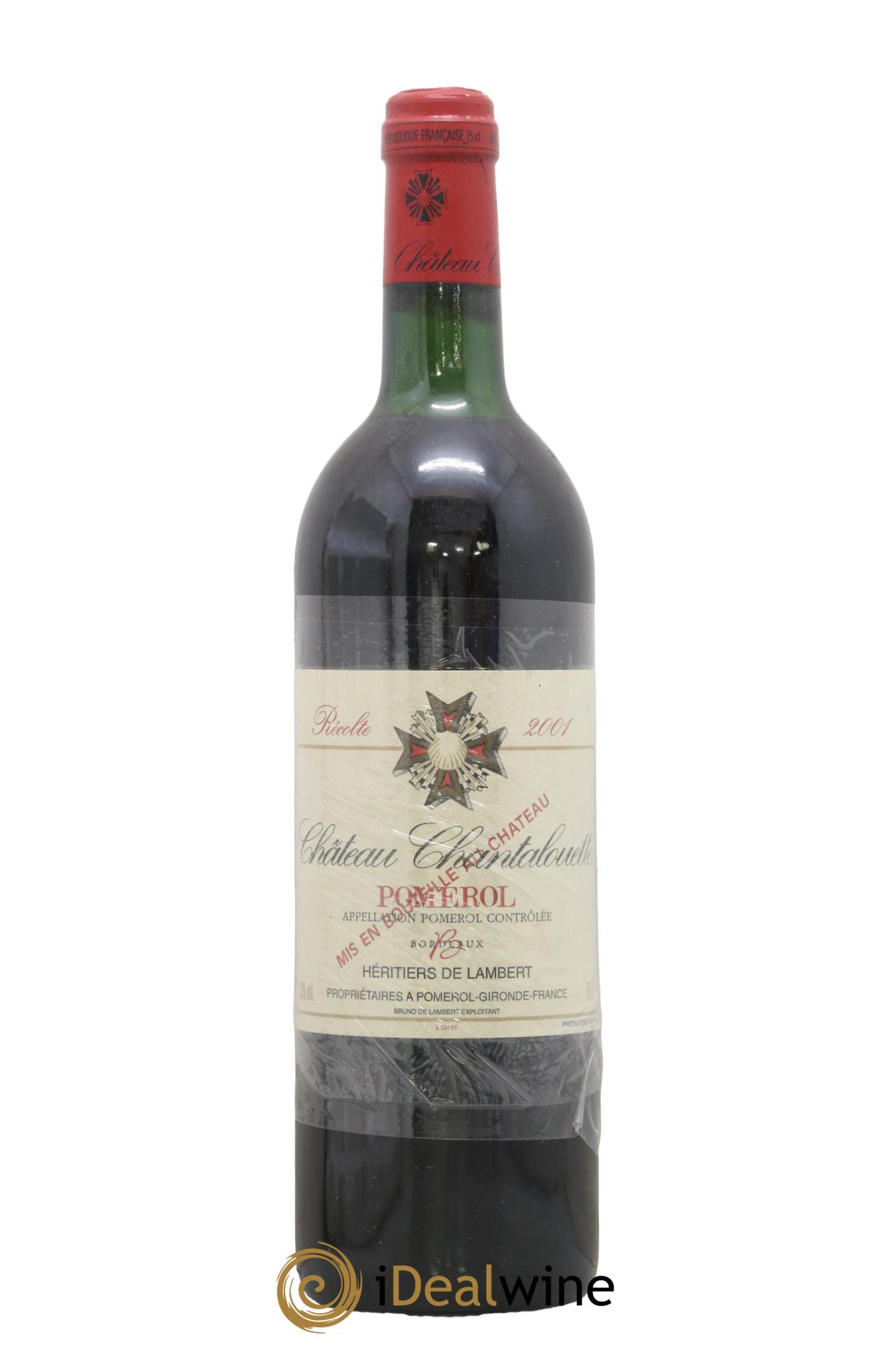 Pomerol Chantalouette Héritiers de Lambert 2001 - Lot de 1 bouteille - 0