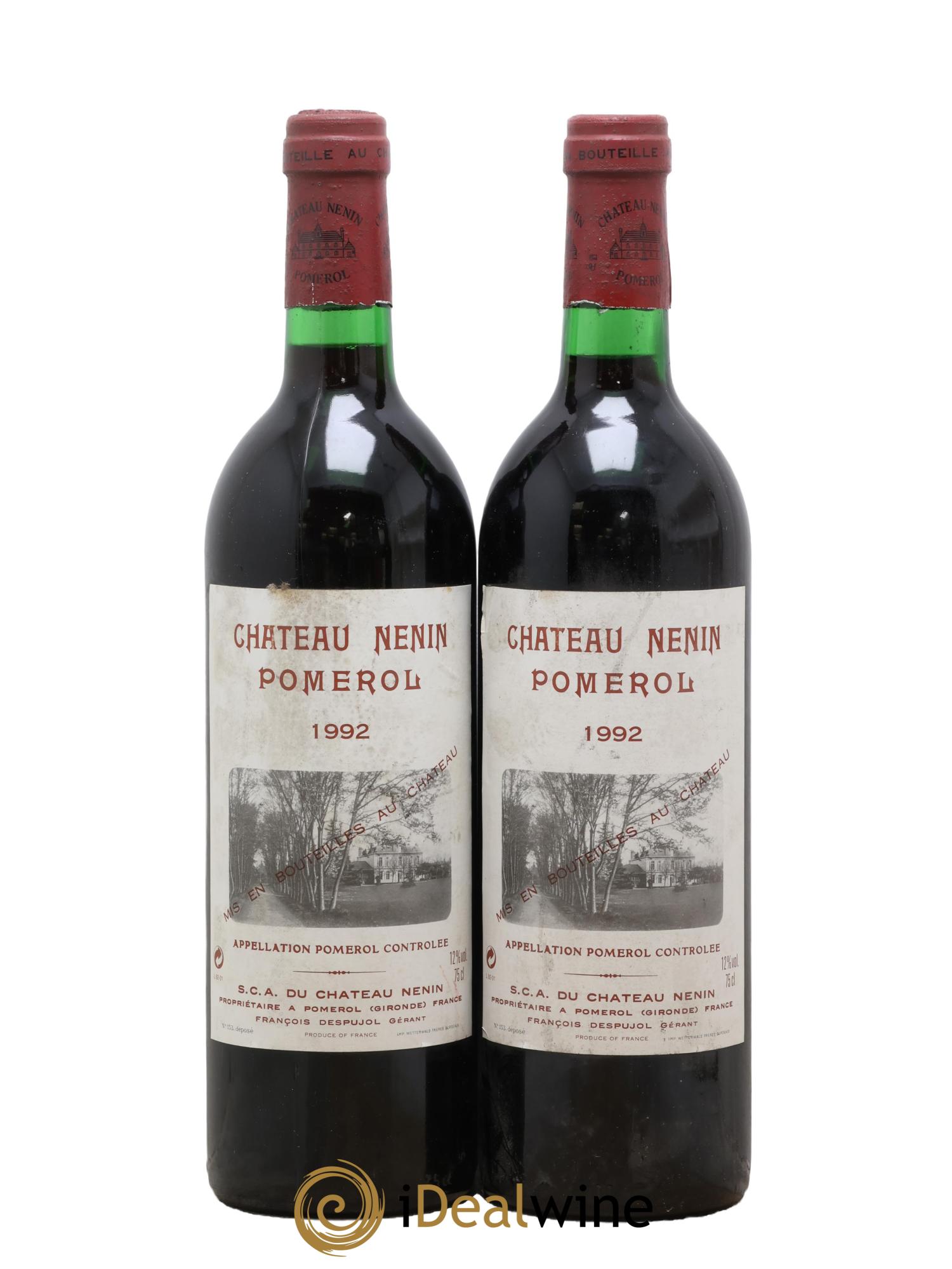 Château Nenin 1992 - Lotto di 2 bottiglie - 0