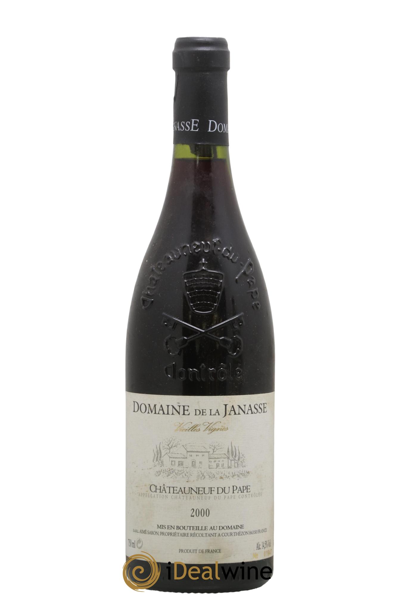 Châteauneuf-du-Pape Cuvée Vieilles Vignes La Janasse (Domaine de) 2000 - Lot de 1 bouteille - 0