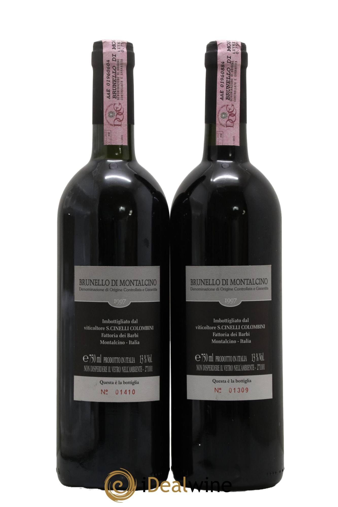Brunello di Montalcino DOCG Fattoria dei Barbi 1997 - Lot of 2 bottles - 1