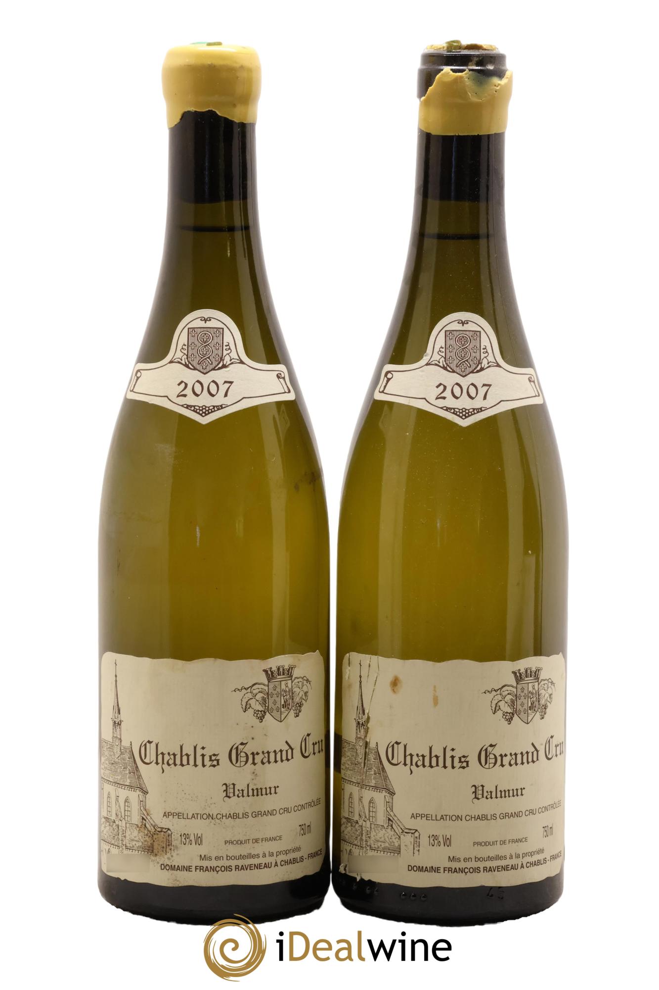 Chablis Grand Cru Valmur Raveneau (Domaine) 2007 - Lotto di 2 bottiglie - 0