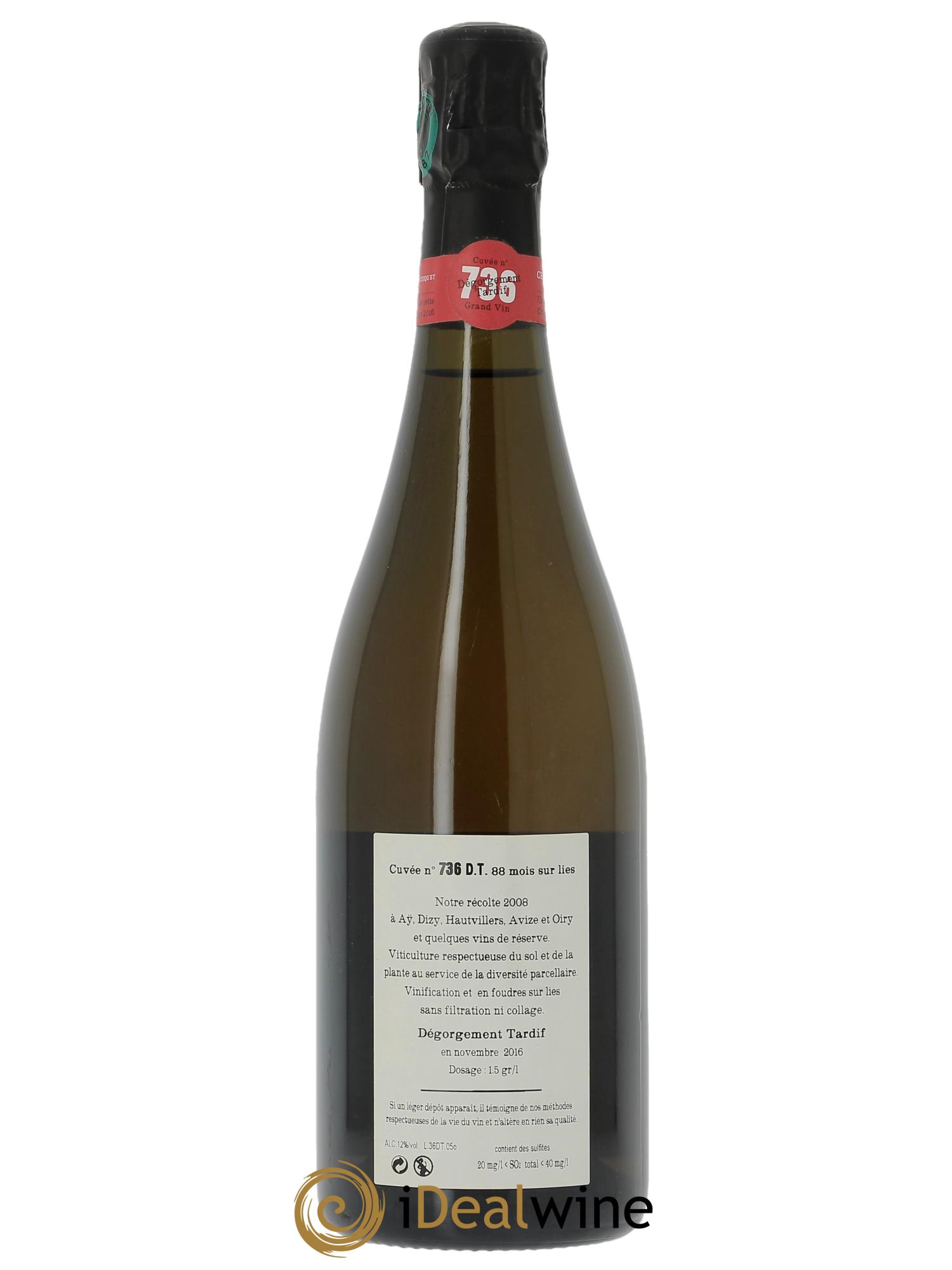 Cuvée 736 Dégorgement Tardif Extra-Brut Jacquesson - Lotto di 1 bottiglia - 2