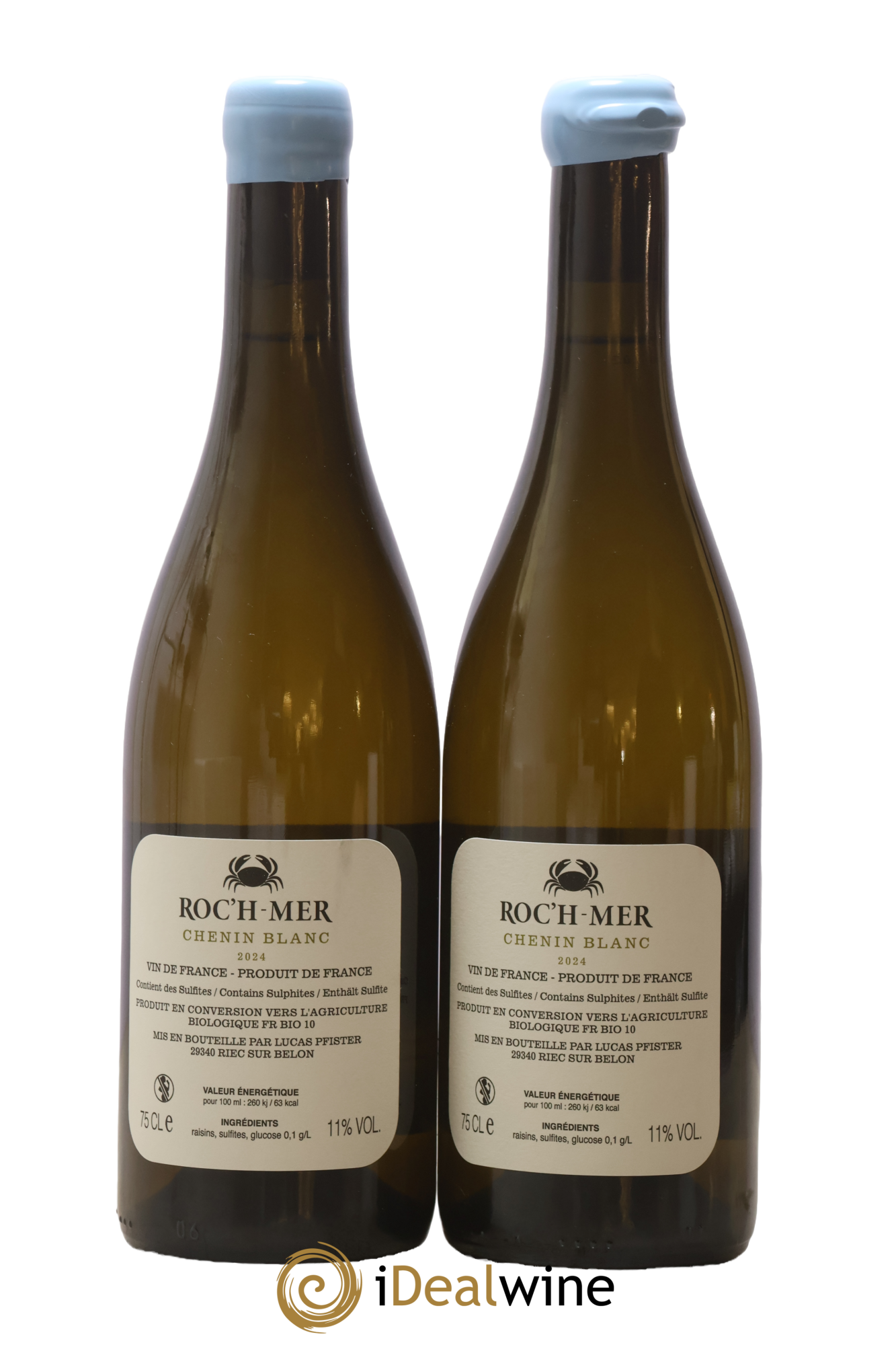 Vin de France Bretagne Roch'Mer Chenin Lucas Pfister 2024 - Lot of 2 bottles - 1