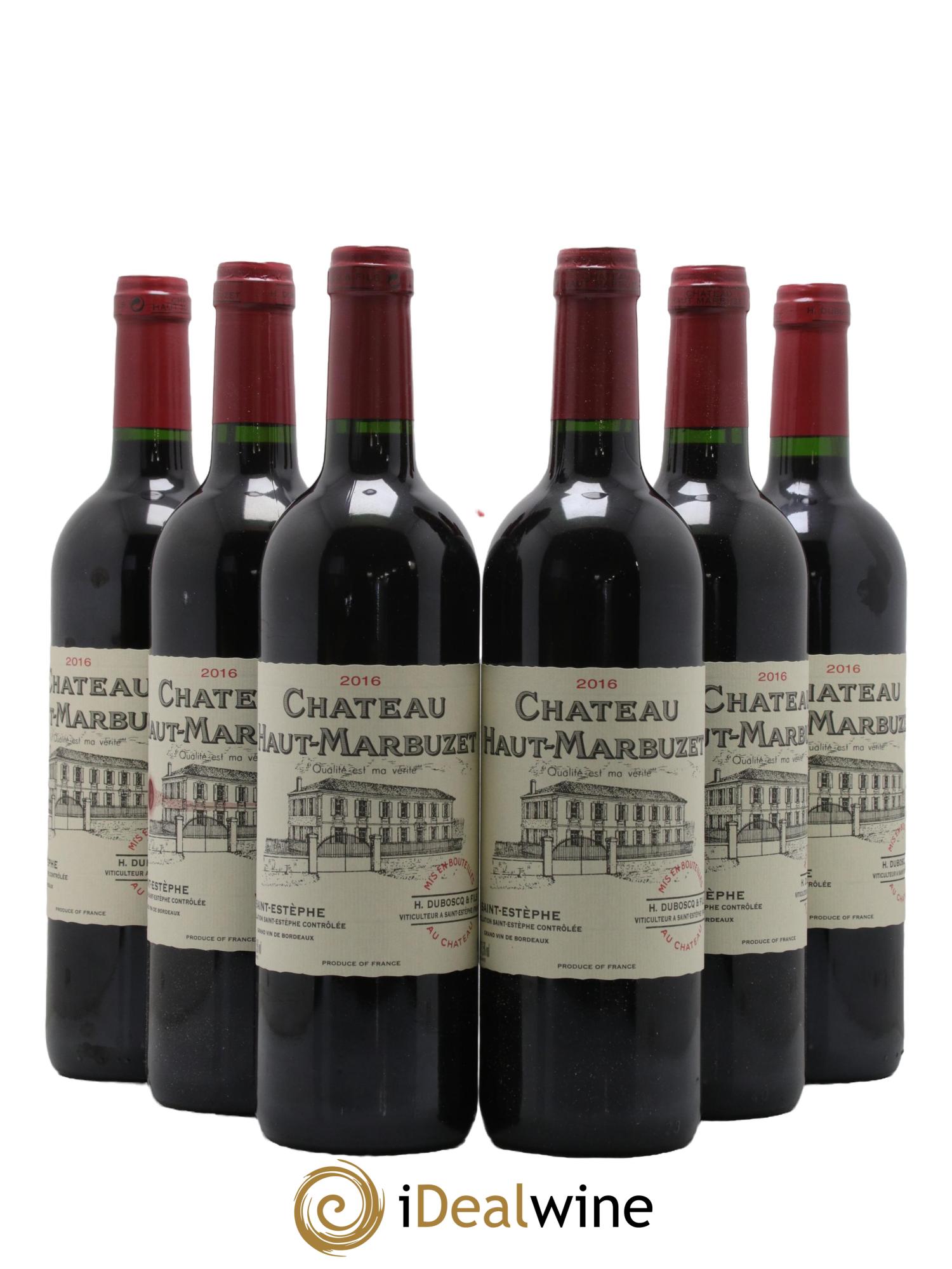Château Haut Marbuzet 2016 - Lot de 6 bouteilles - 0