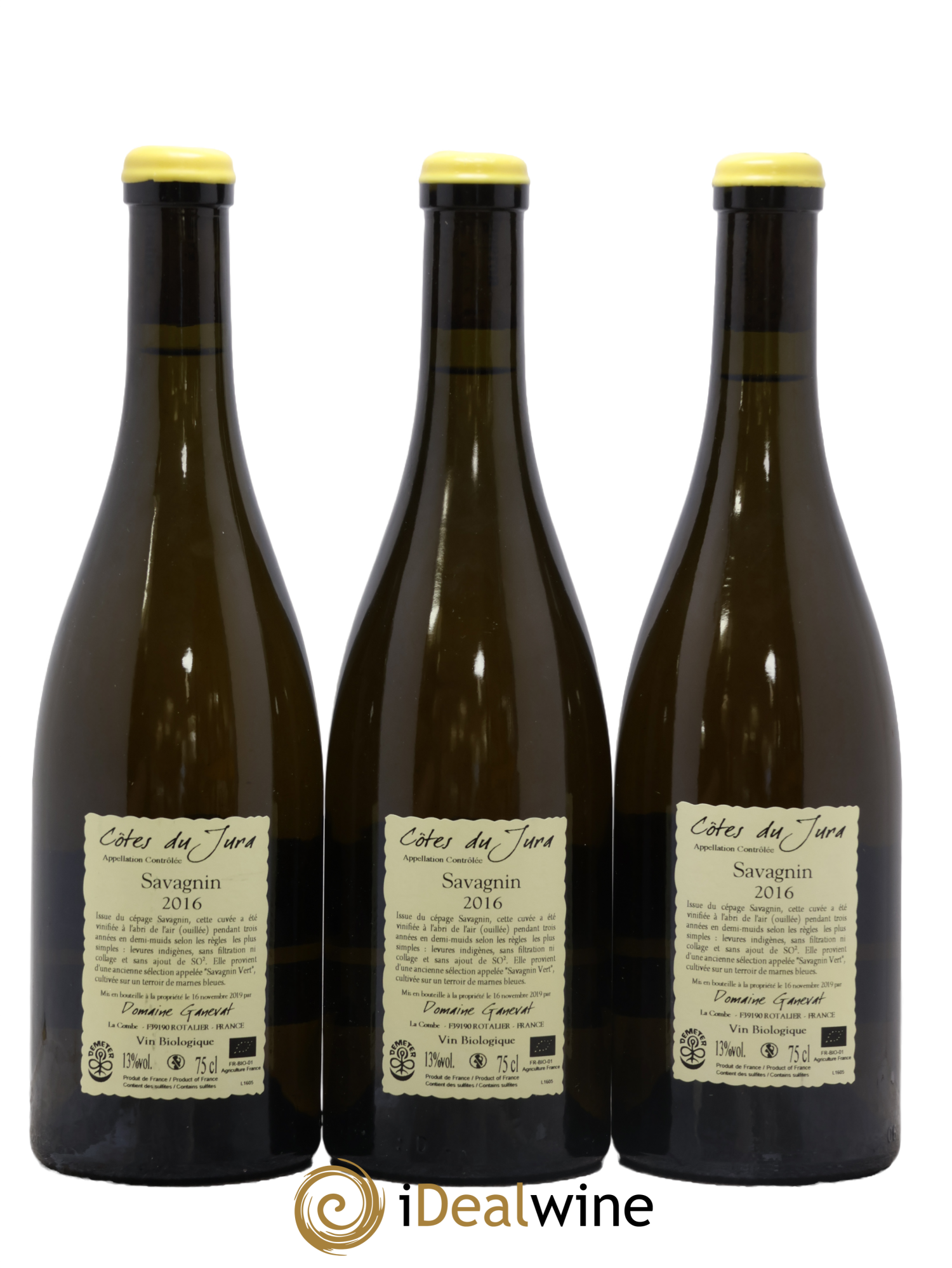 Côtes du Jura Les Chalasses Marnes Bleues Jean-François Ganevat (Domaine) 2016 - Lot of 3 bottles - 1