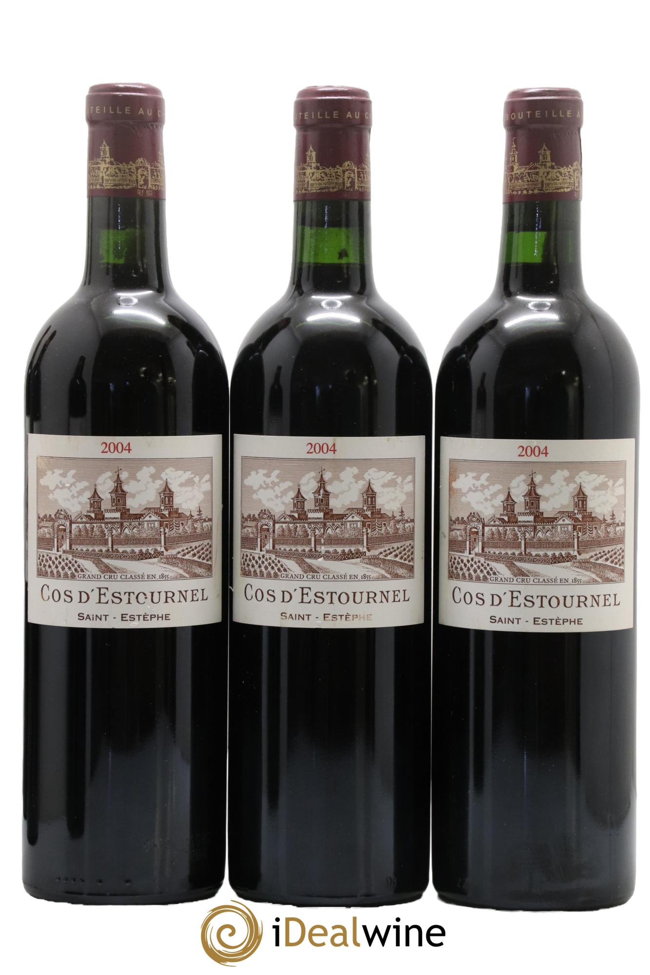 Cos d'Estournel 2ème Grand Cru Classé 2004 - Lot of 3 bottles - 0