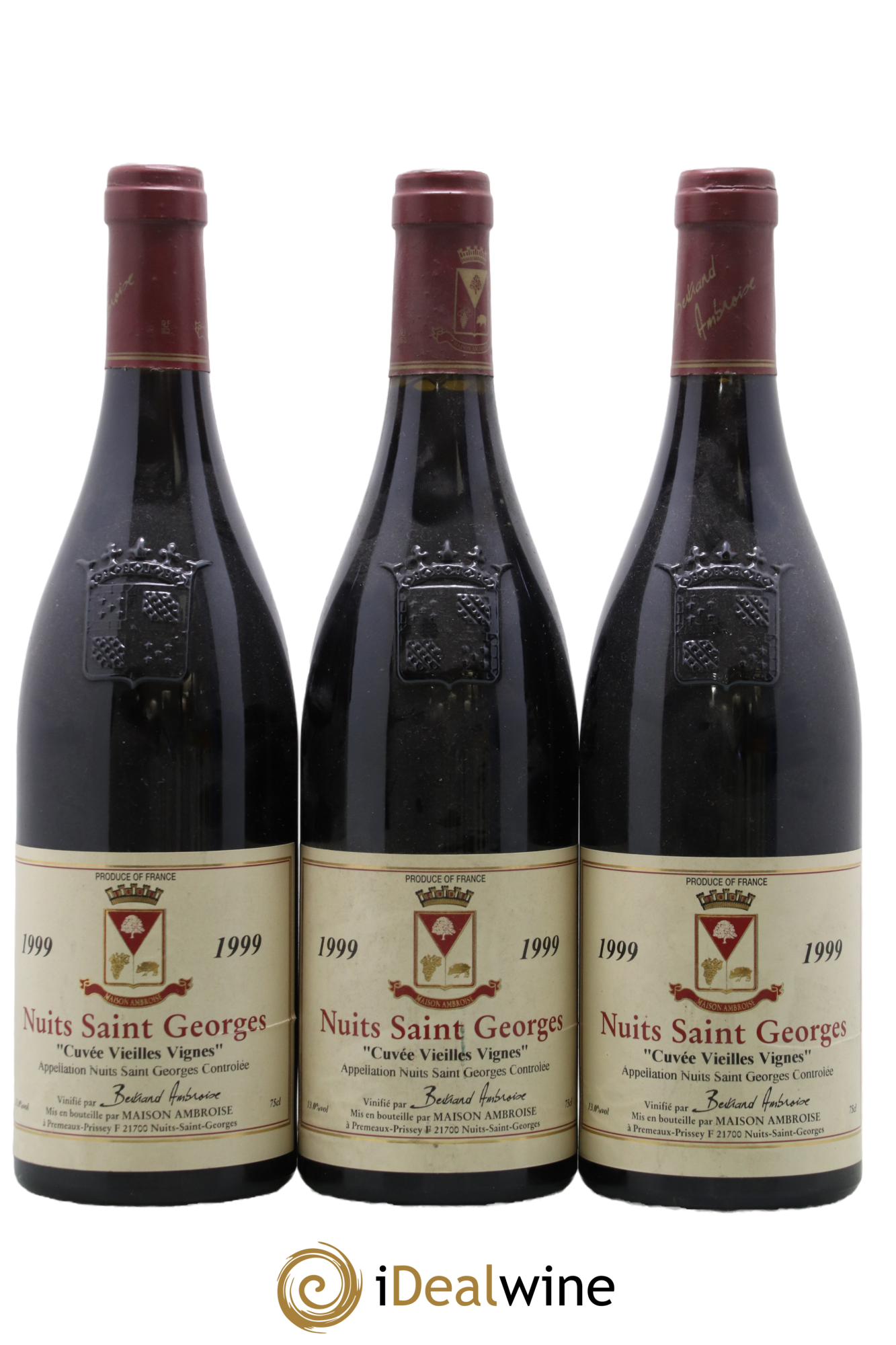 Nuits-Saint-Georges Vieilles Vignes Bertrand Ambroise 1999 - Lot de 3 bouteilles - 0