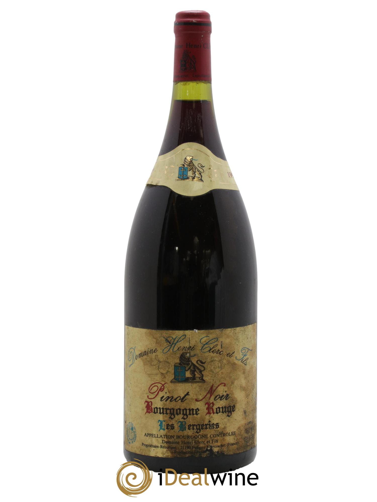Bourgogne Pinot Noir Les Bergeries Henri Clerc et Fils 1995 - Lot de 1 magnum - 0