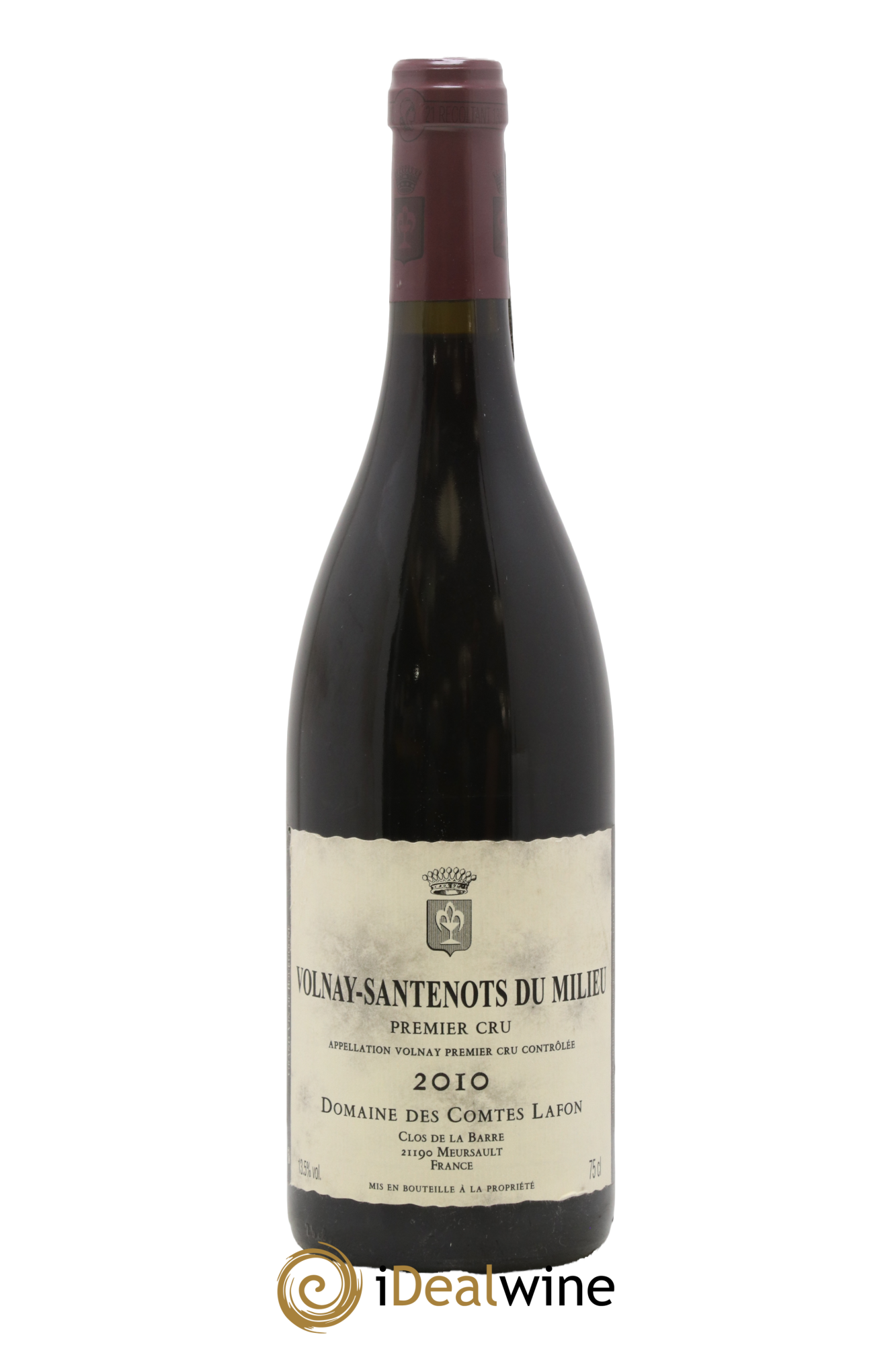 Volnay 1er Cru Santenots du Milieu Comtes Lafon (Domaine des) 2010 - Lot de 1 bouteille - 0