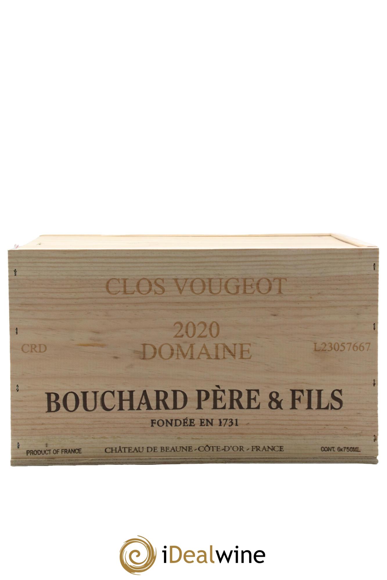 Clos de Vougeot Grand Cru Bouchard Père & Fils 2020 - Lot de 6 bouteilles - 3