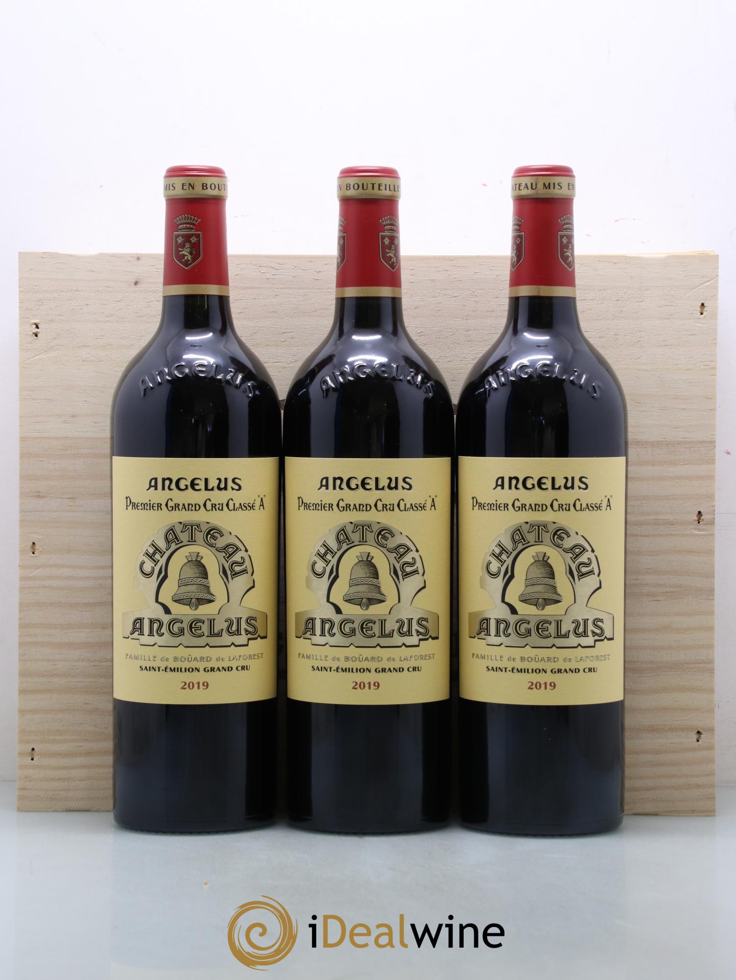 Château Angélus 1er Grand Cru Classé A 2019 - Lot de 3 bouteilles - 0