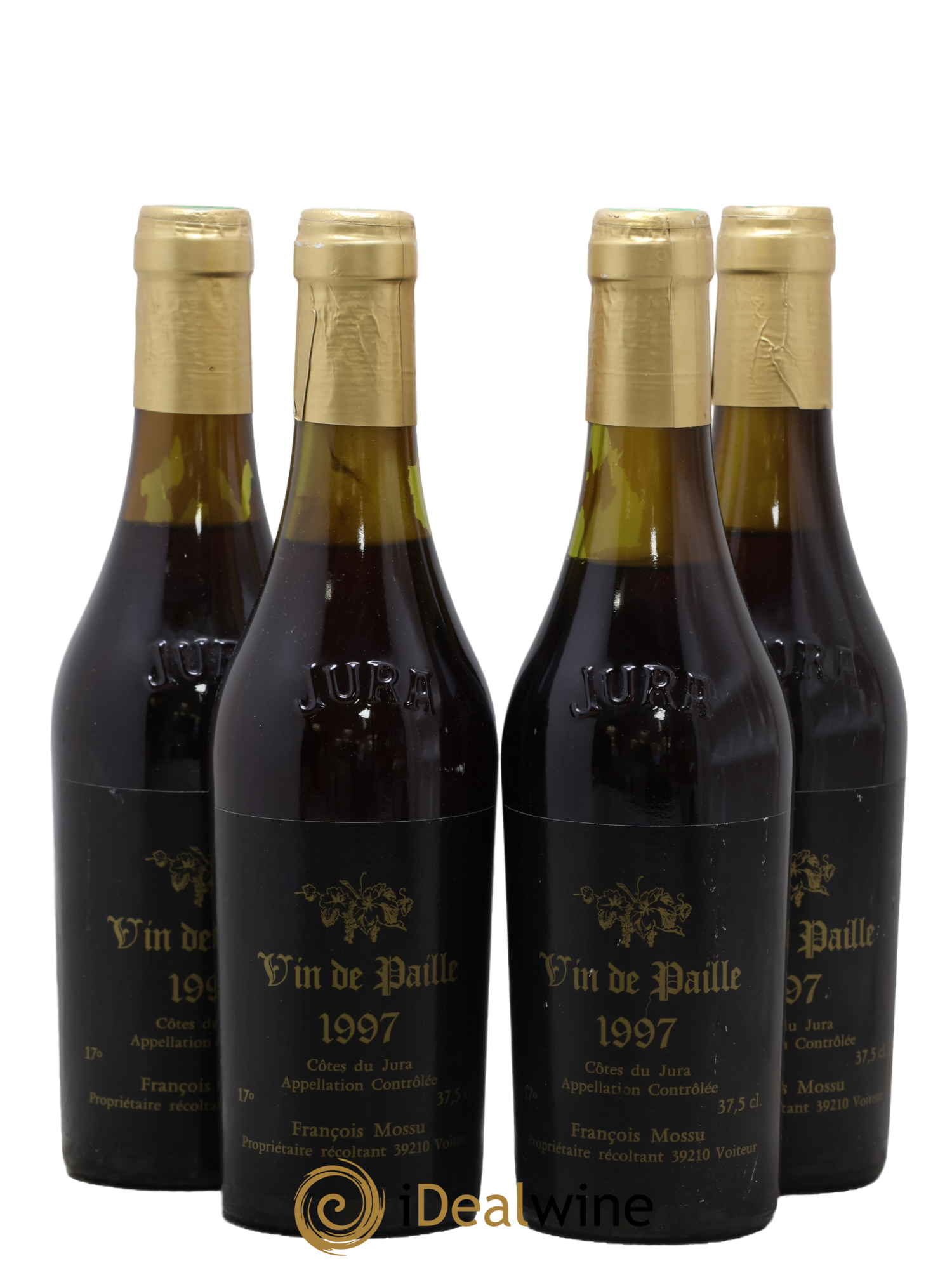 Côtes du Jura Vin de Paille François Mossu 1997 - Lot de 4 demi bouteilles - 0