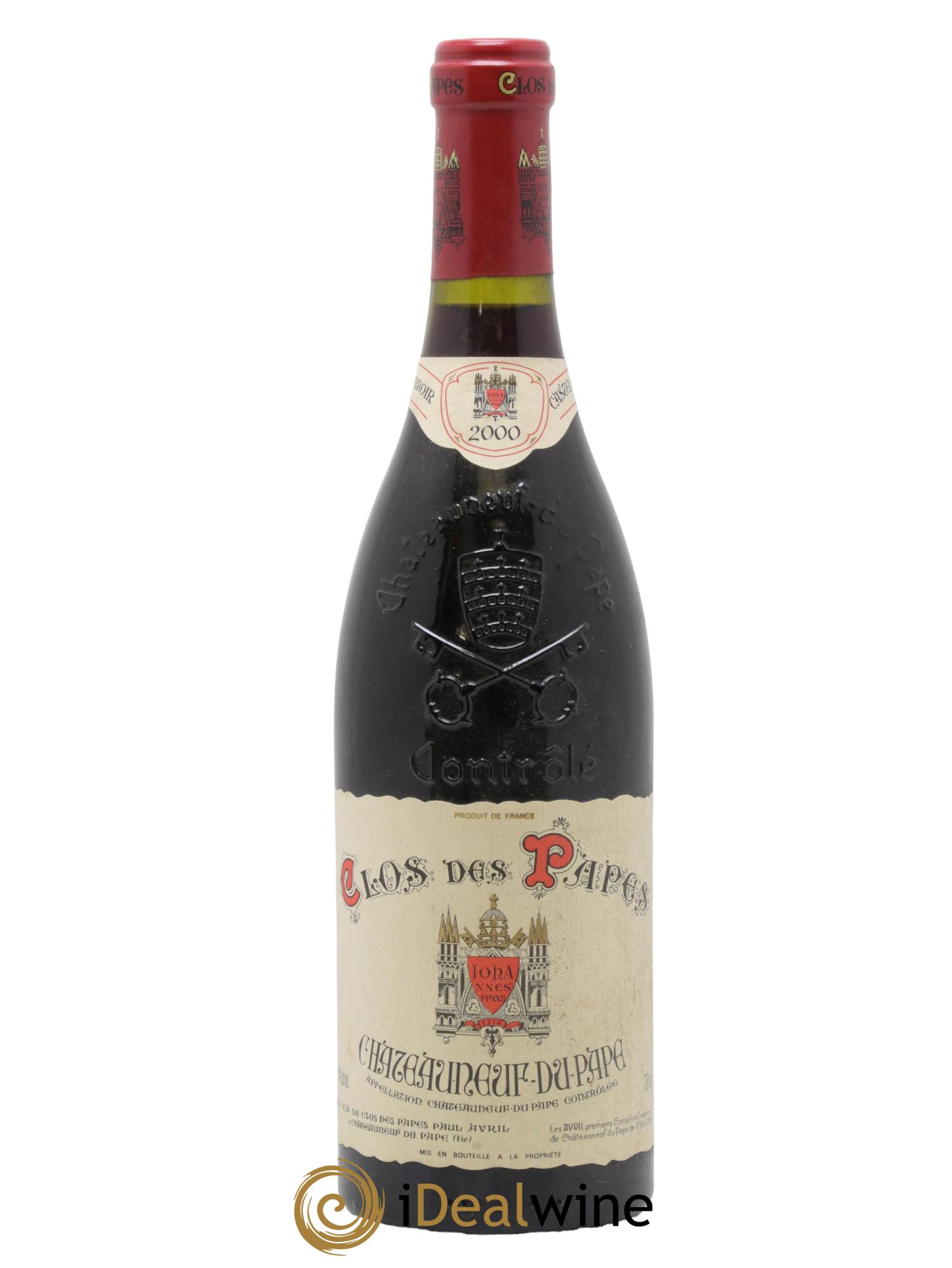 Châteauneuf-du-Pape Clos des Papes - Paul Avril 2000 - Lot de 1 bouteille - 0