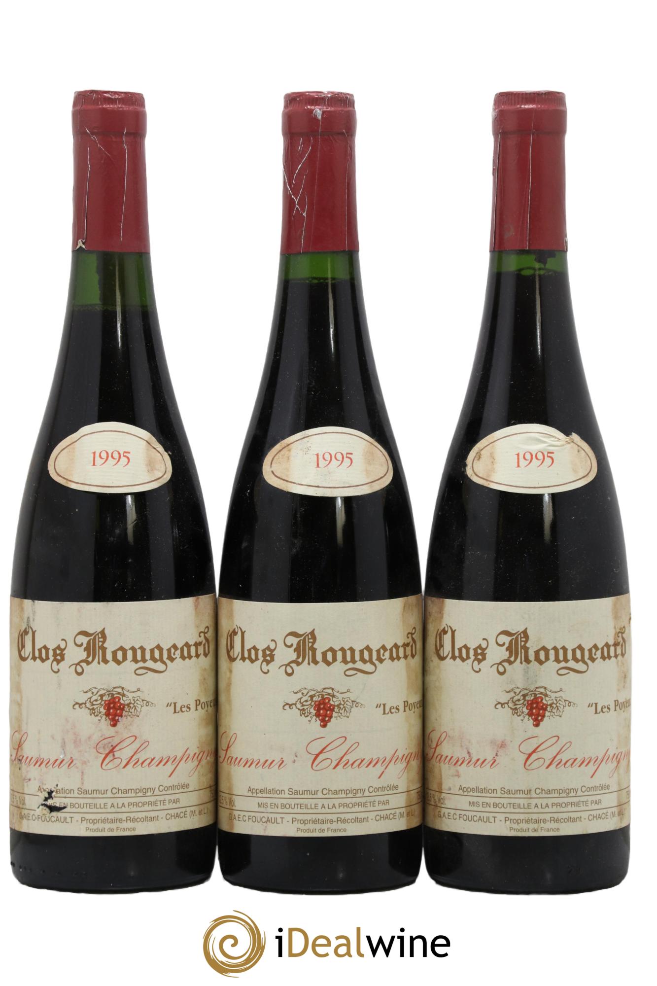 Saumur-Champigny Les Poyeux Clos Rougeard 1995 - Posten von 3 Flaschen - 0