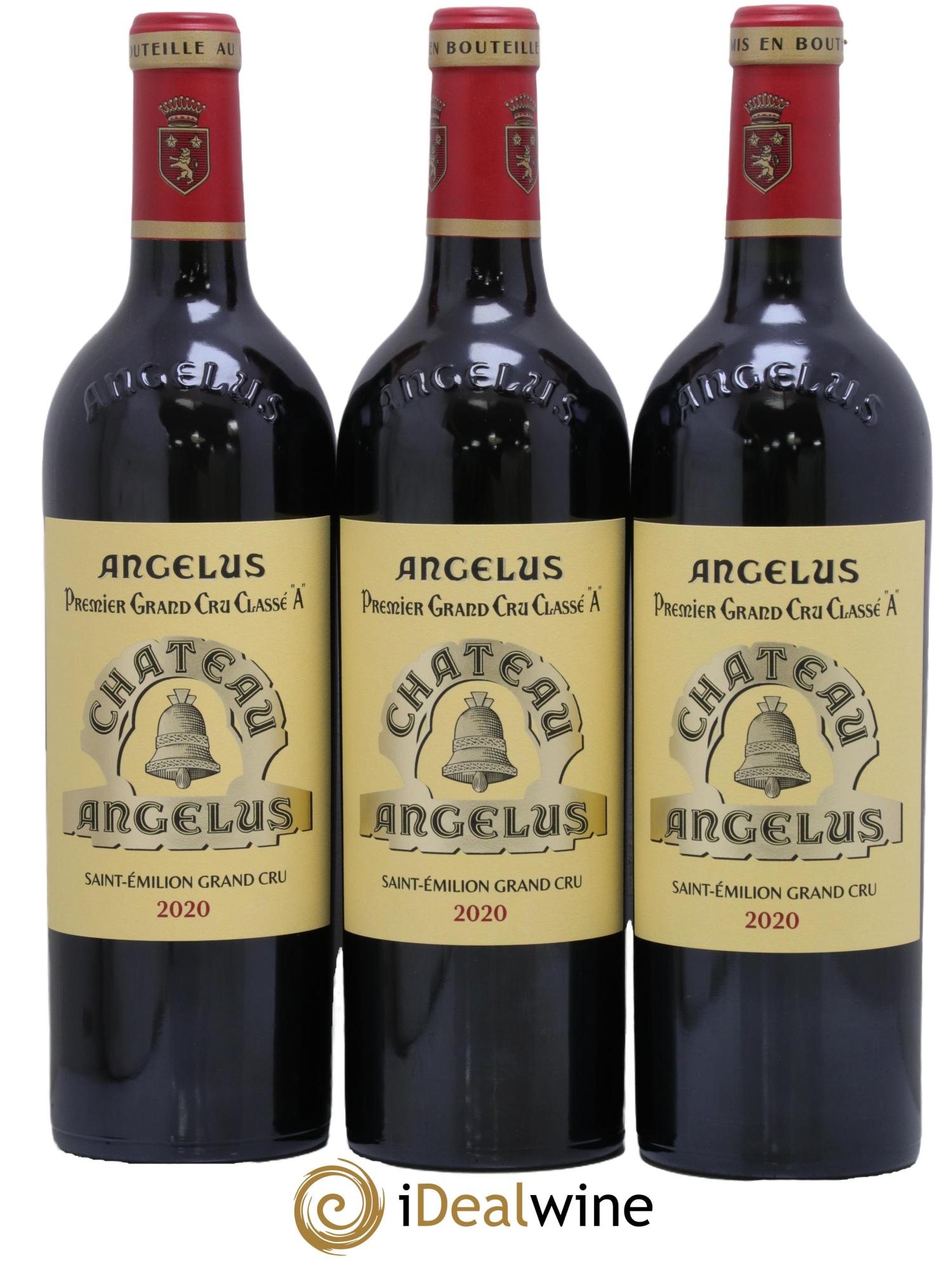 Château Angélus 1er Grand Cru Classé A  2020 - Posten von 3 Flaschen - 0