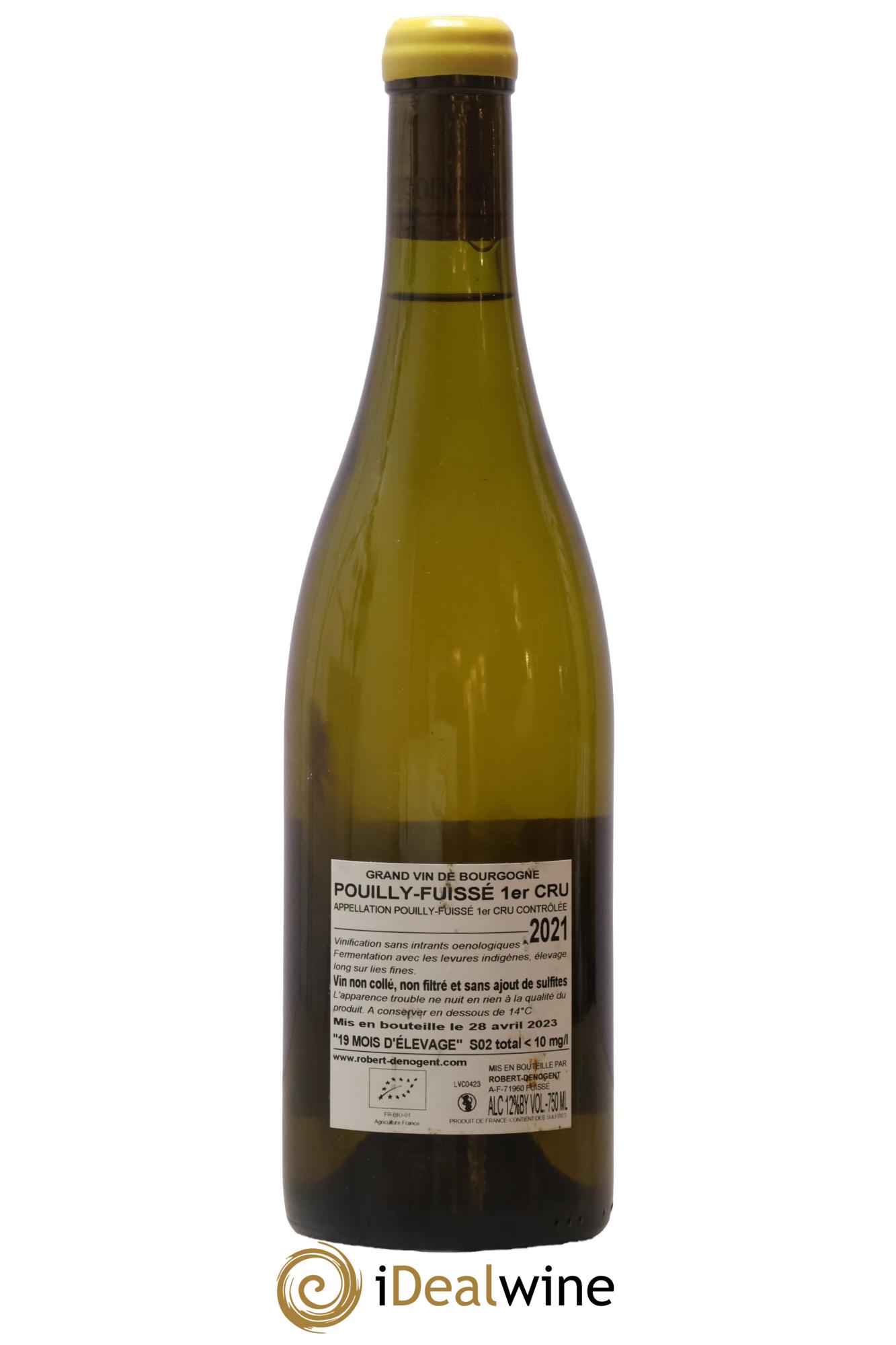 Pouilly-Fuissé 1er Cru Vers Cras Robert Denogent (Domaine) Vieilles Vignes 2021 - Lot de 1 bouteille - 1