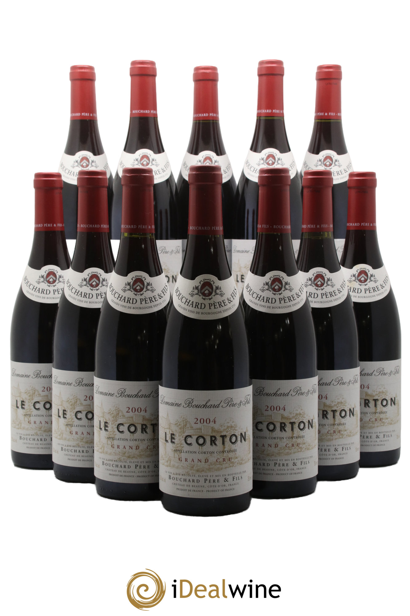 Corton Bouchard Père & Fils 2004 - Posten von 12 Flaschen - 0