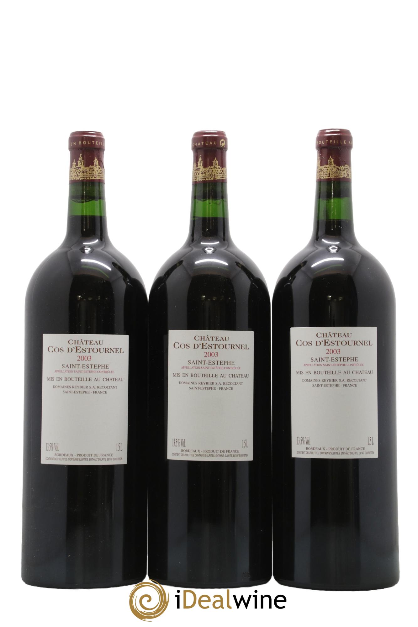 Cos d'Estournel 2ème Grand Cru Classé 2003 - Lot of 6 magnums - 4