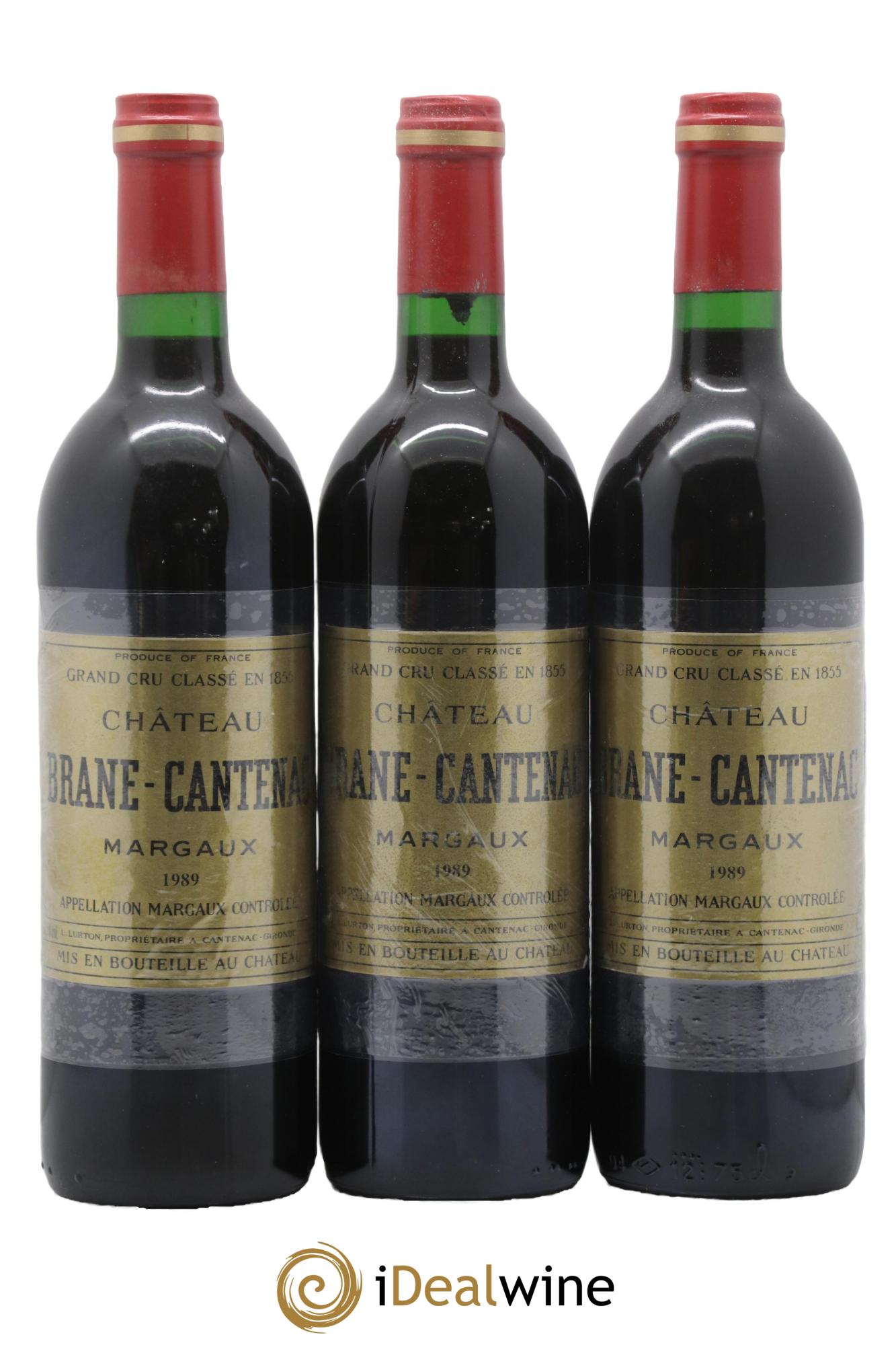 Château Brane Cantenac 2ème Grand Cru Classé 1989 - Lot de 12 bouteilles - 4