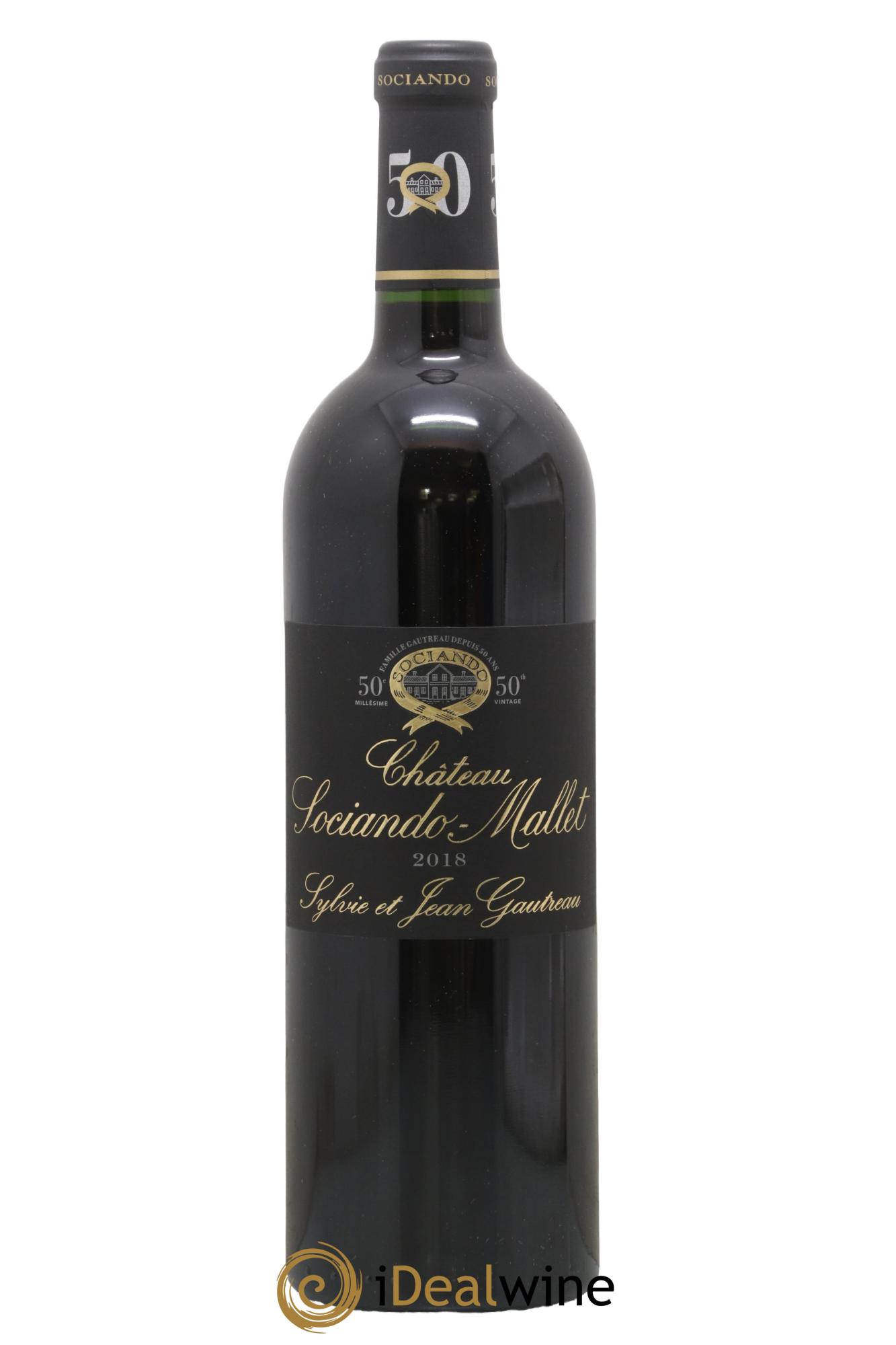 Château Sociando Mallet 2018 - Lot de 1 bouteille - 0