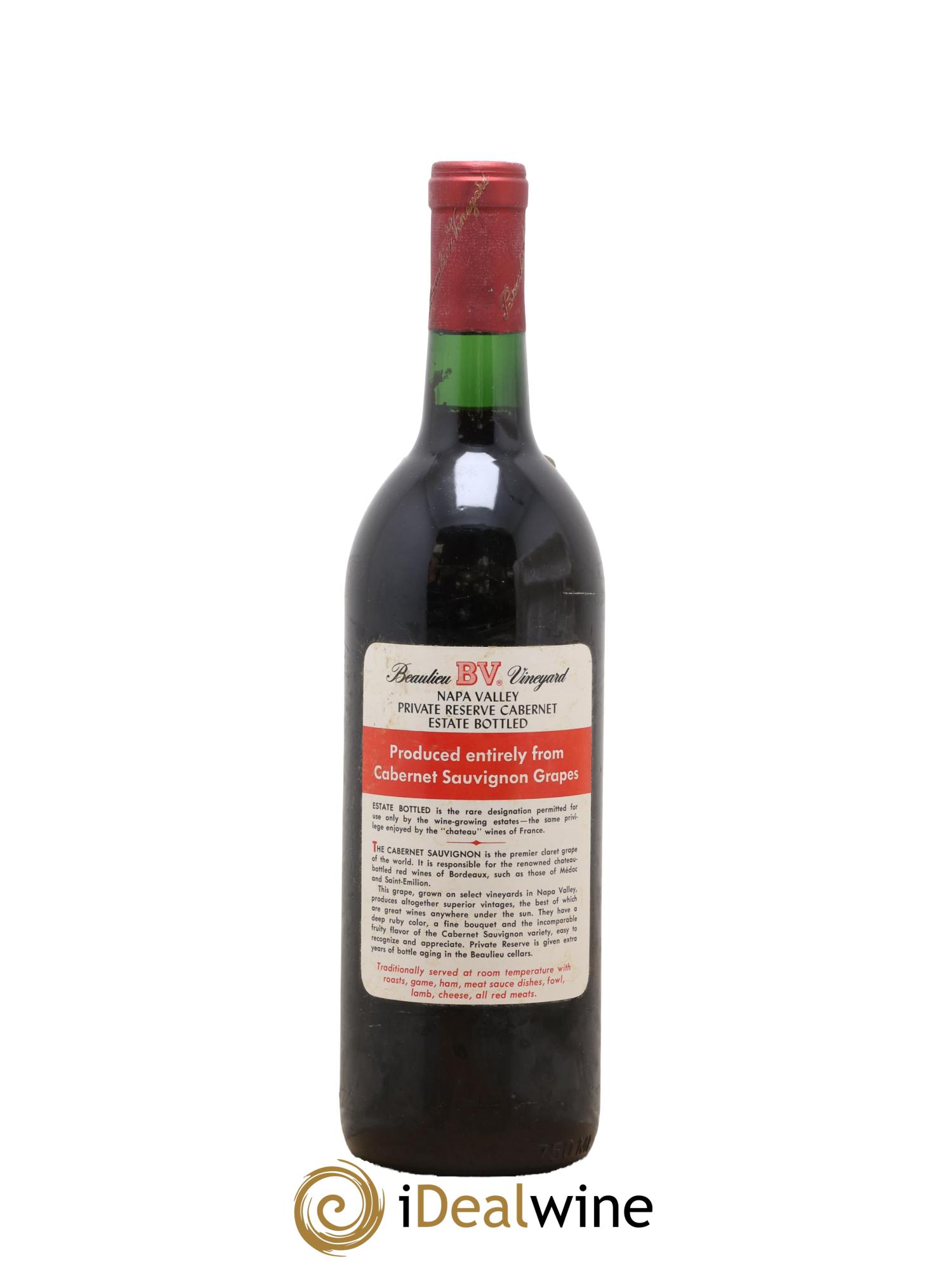 USA Private Reserve Beaulieu Vineyards Georges de Latour 1981 - Lot de 1 bouteille - 1