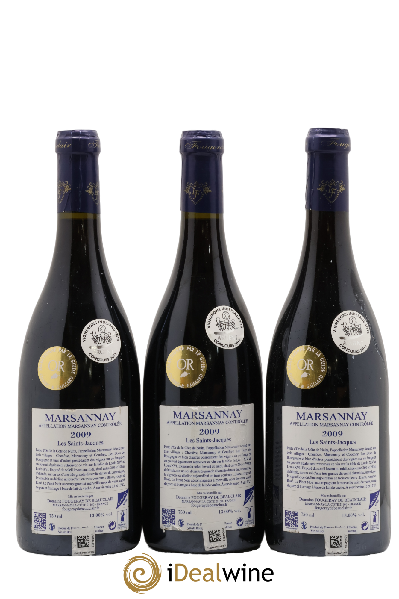 Marsannay 2009 - Lote de 3 botellas - 1