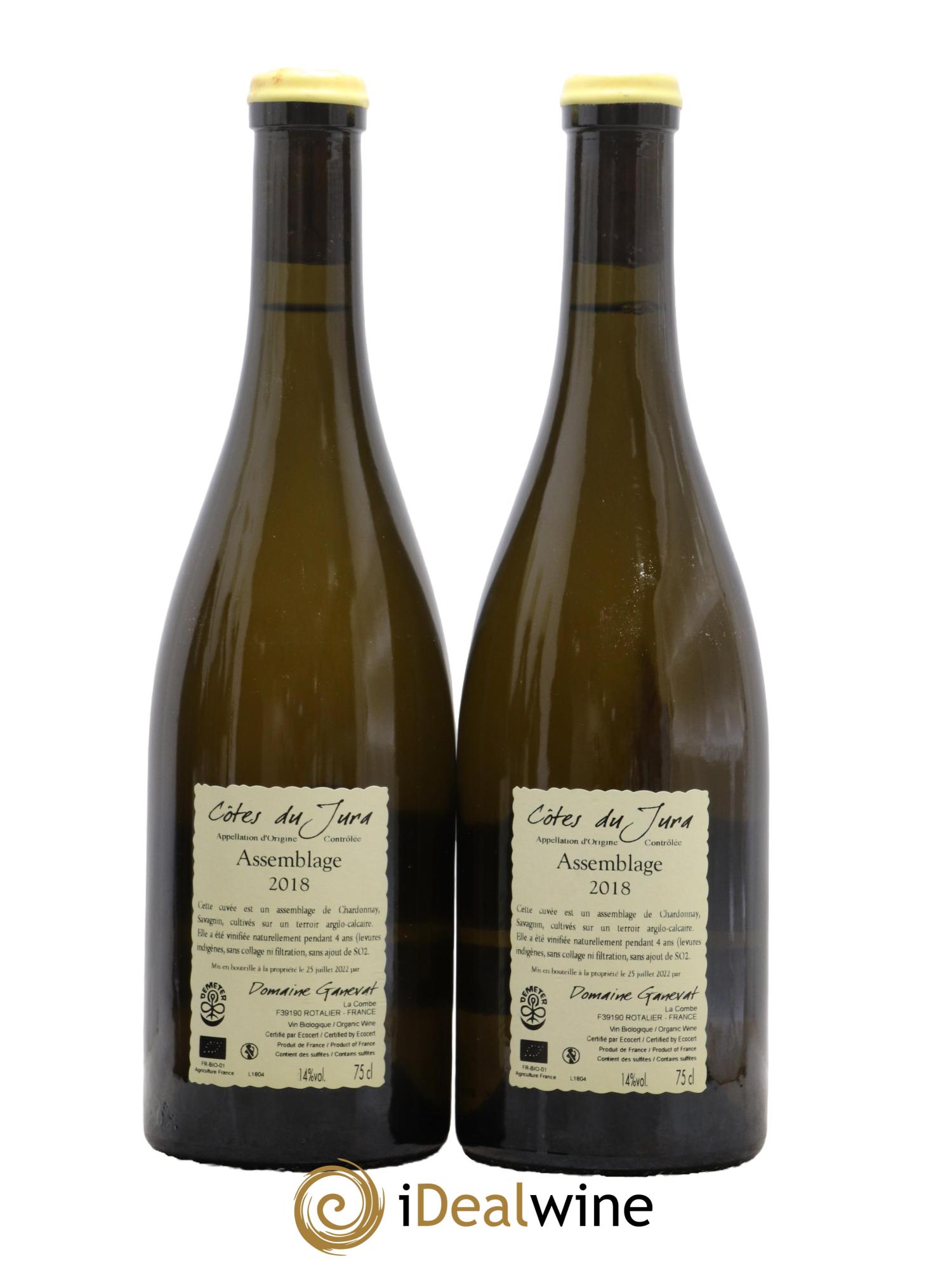 Côtes du Jura Cuvée Orégane Jean-François Ganevat (Domaine) 2018 - Lot de 2 bouteilles - 1