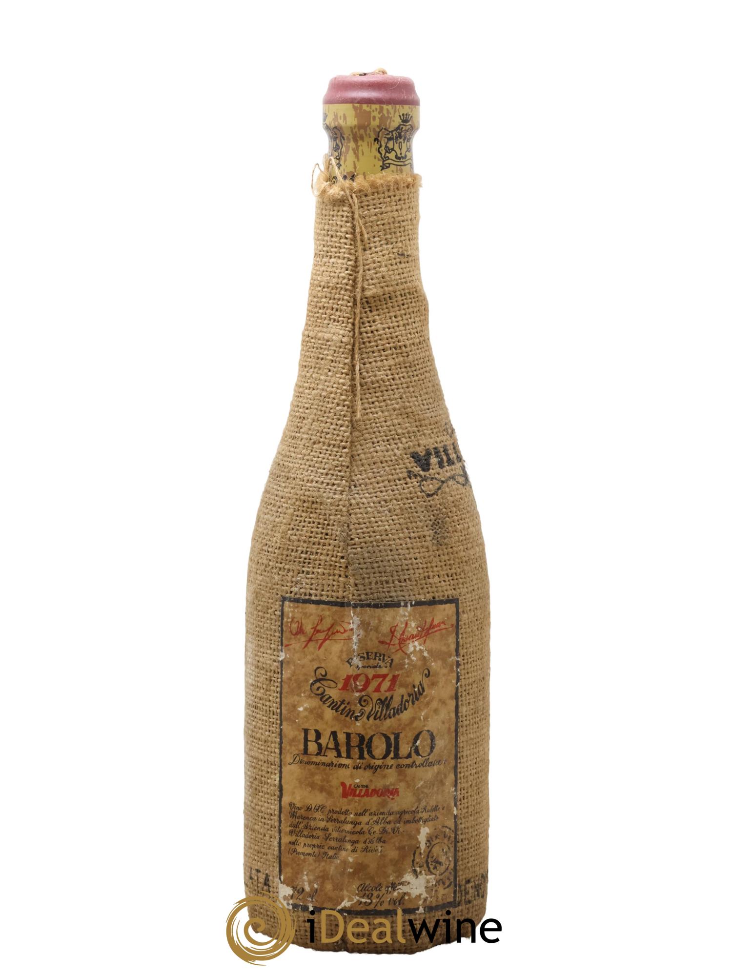 Barolo Riserva Villadoria 1971 - Lot de 1 bouteille - 0