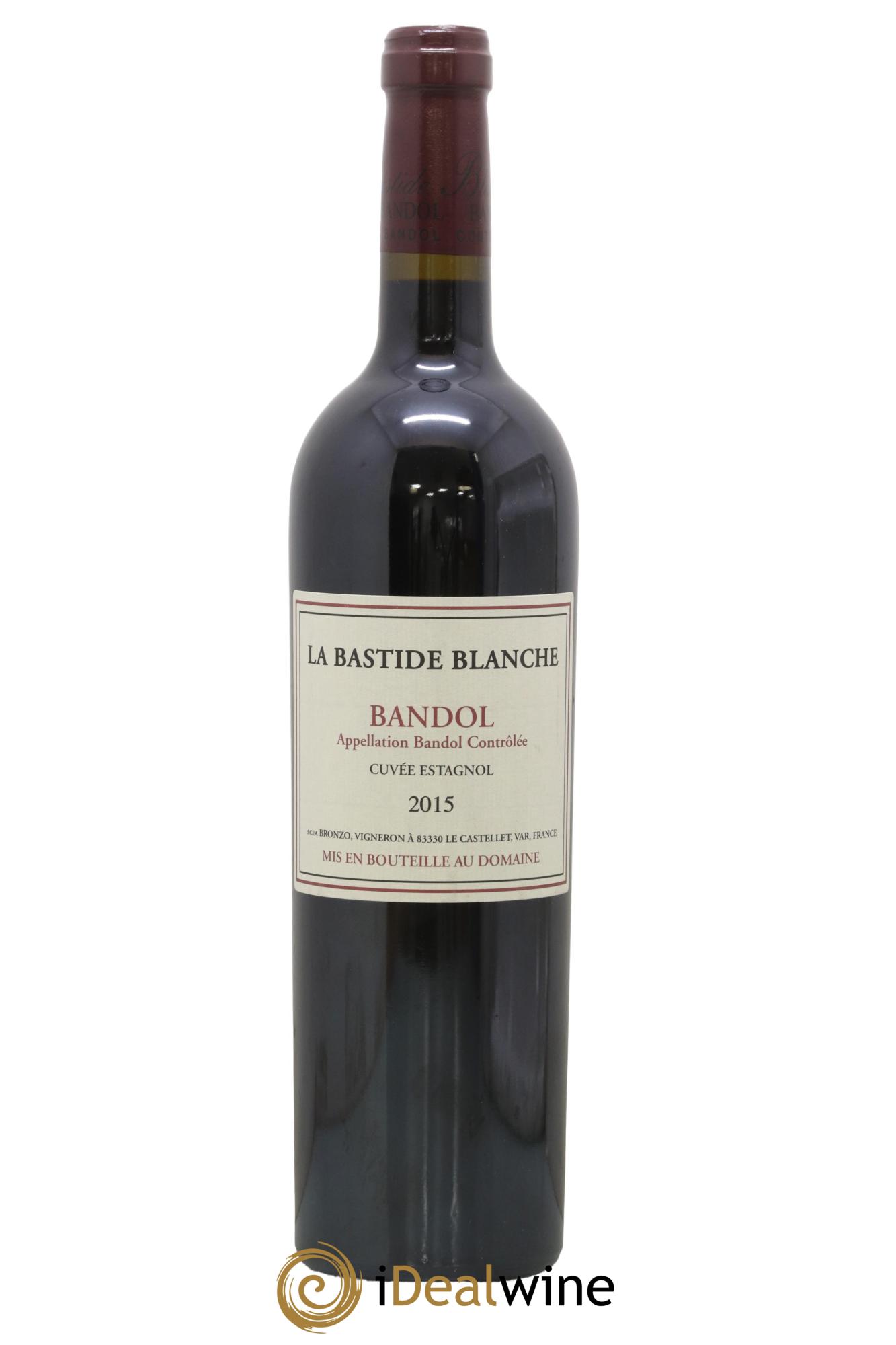 Bandol La Bastide Blanche Cuvée Estagnol Famille Bronzo 2015 - Lot of 1 bottle - 0