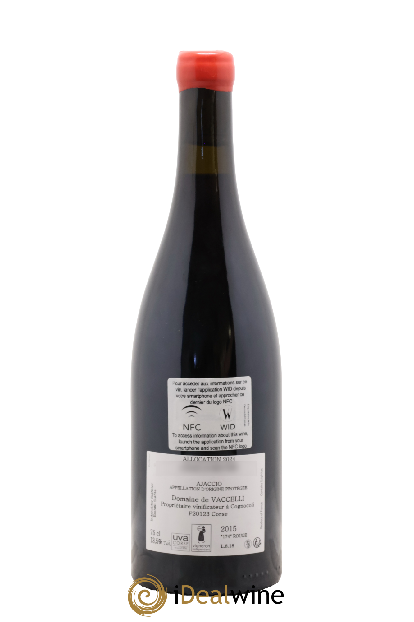 Ajaccio Granit 174 Vaccelli 2015 - Lot of 1 bottle - 1