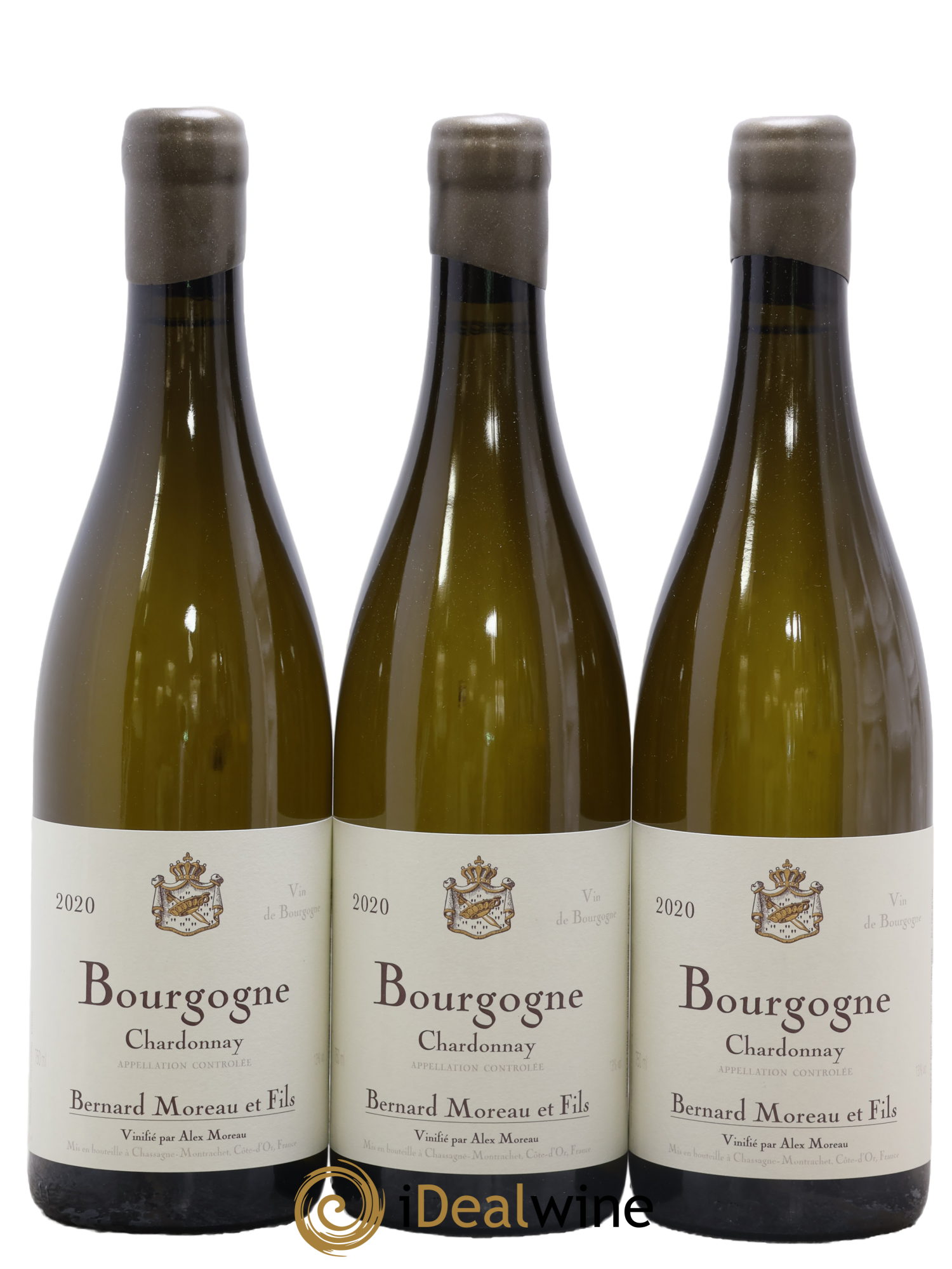 Bourgogne Bernard Moreau & Fils 2020 - Lotto di 3 bottiglie - 0