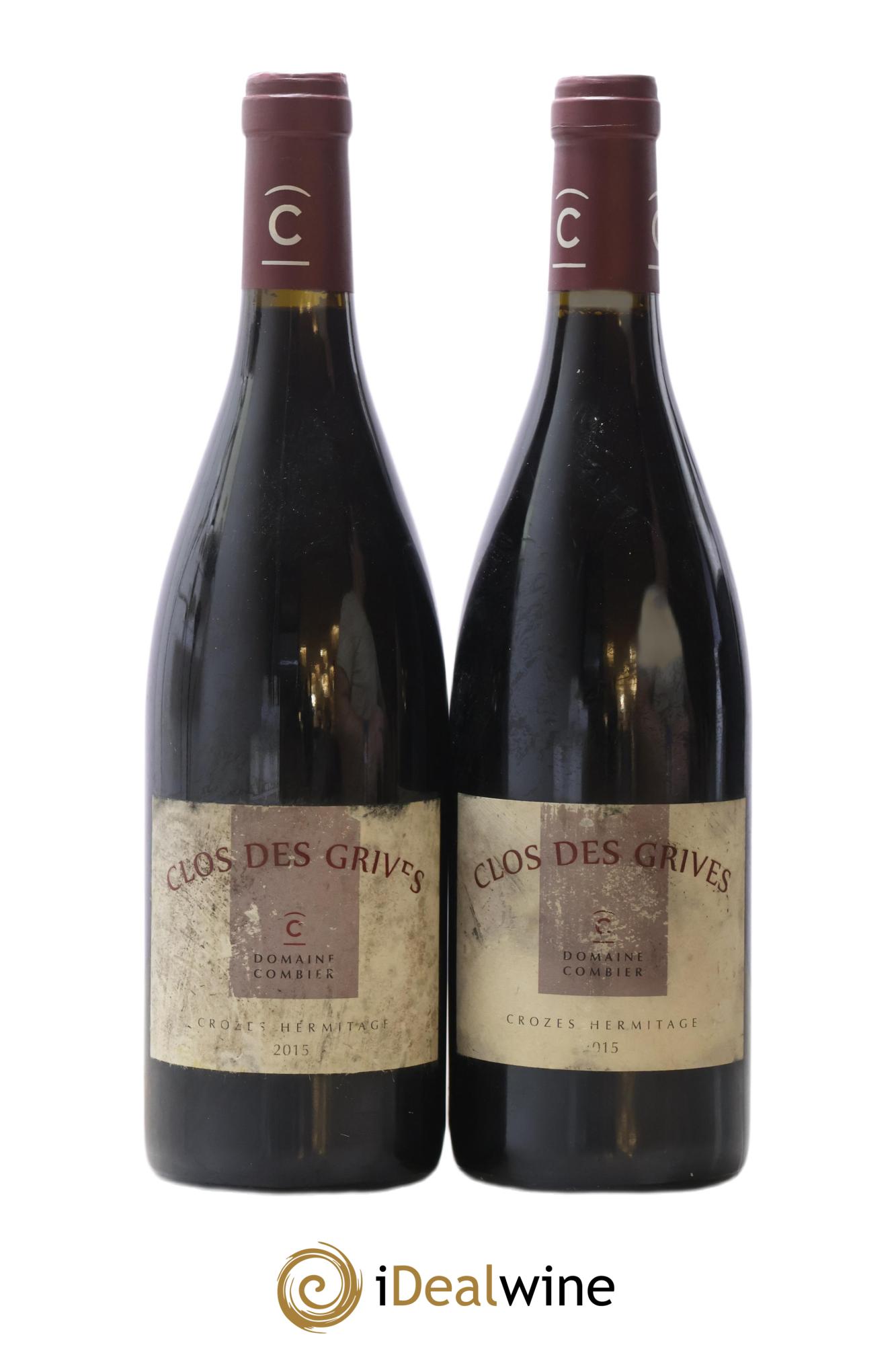 Crozes-Hermitage Clos des Grives Combier 2015 - Lot of 2 bottles - 0