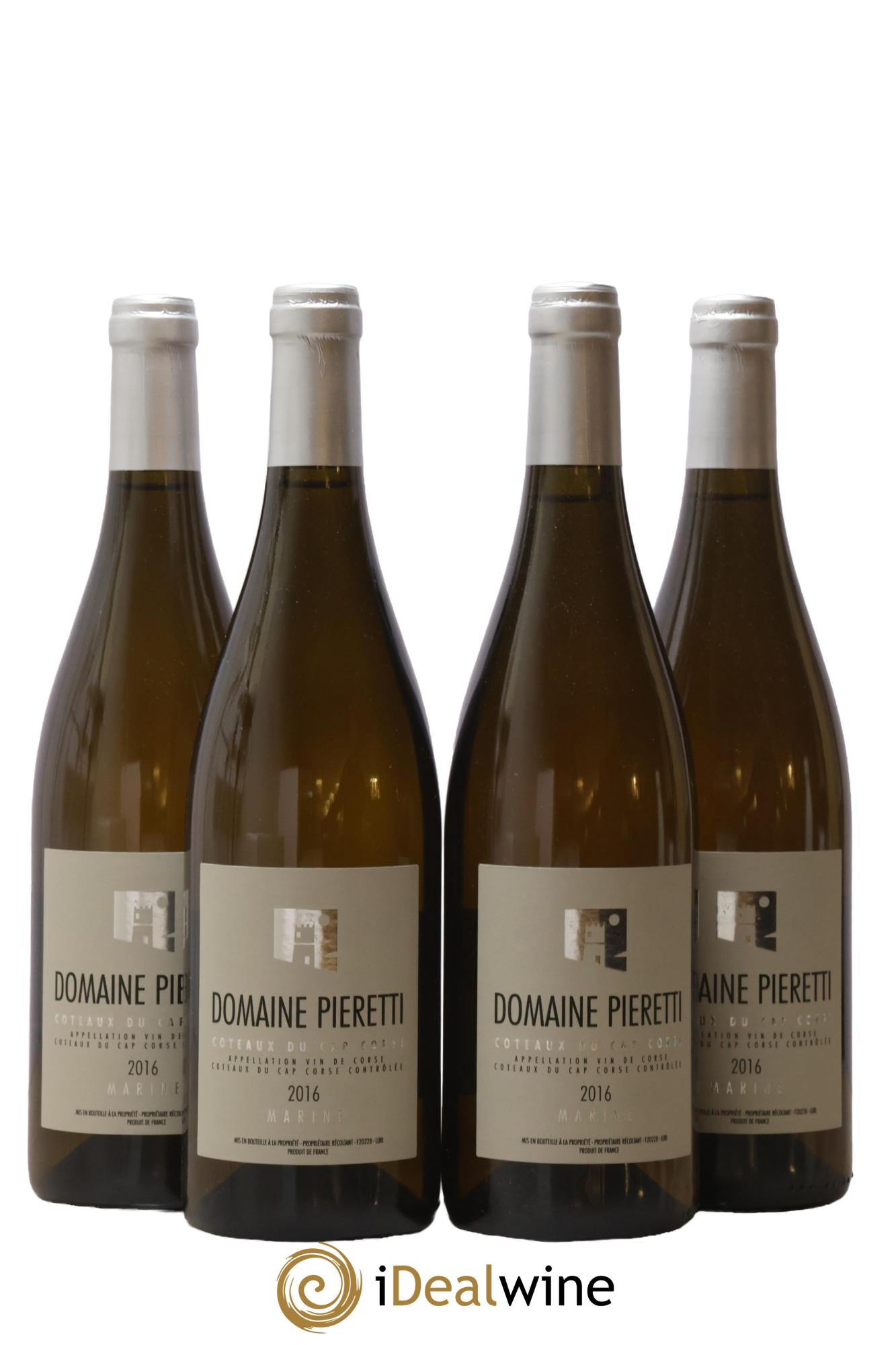 Vin de Corse Coteaux du Cap Corse Marine Domaine Pieretti 2016 - Lotto di 4 bottiglie - 0