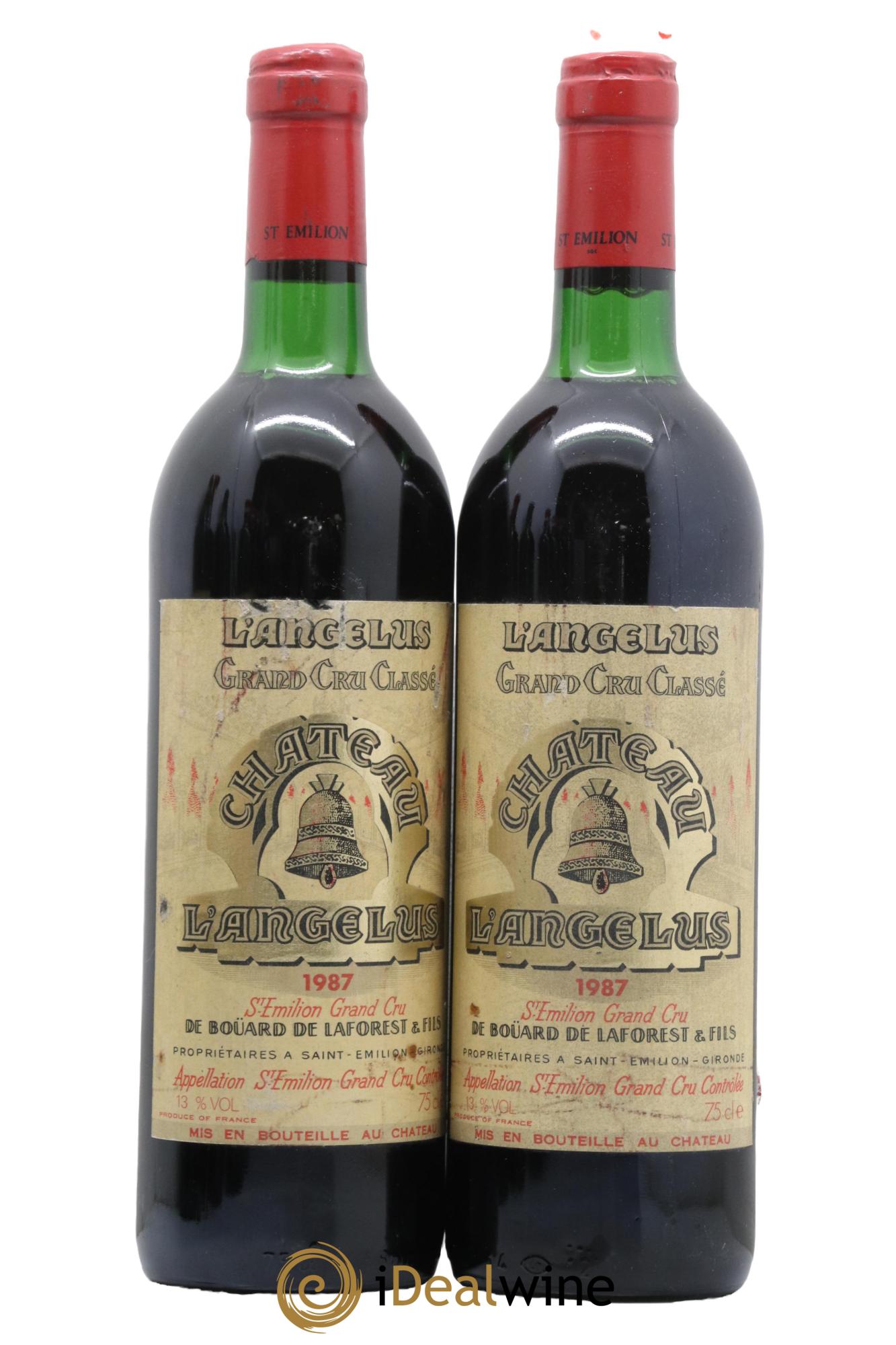 Château Angélus 1er Grand Cru Classé A 1987 - Posten von 2 Flaschen - 0