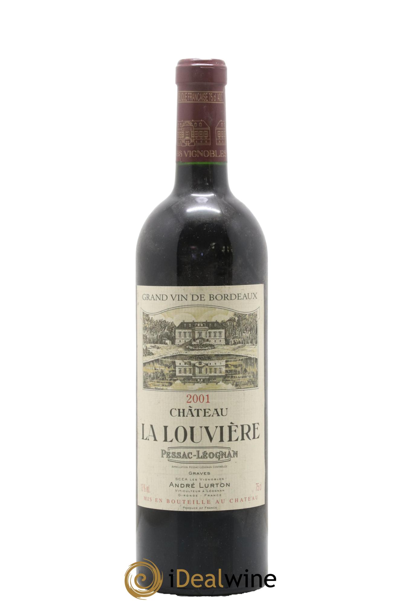 Château la Louvière 2001 - Lot de 1 bouteille - 0