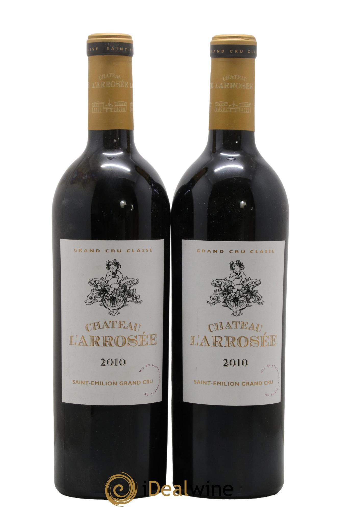 Château l' Arrosée Grand Cru Classé  2010 - Lot de 2 bouteilles - 0