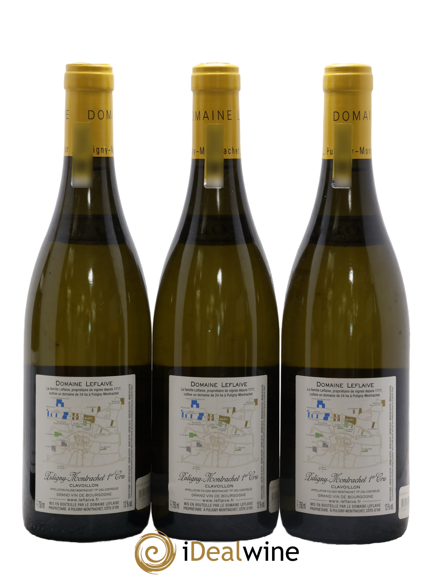 Puligny-Montrachet 1er Cru Clavoillon Leflaive (Domaine) 2015 - Lot de 3 bouteilles - 1