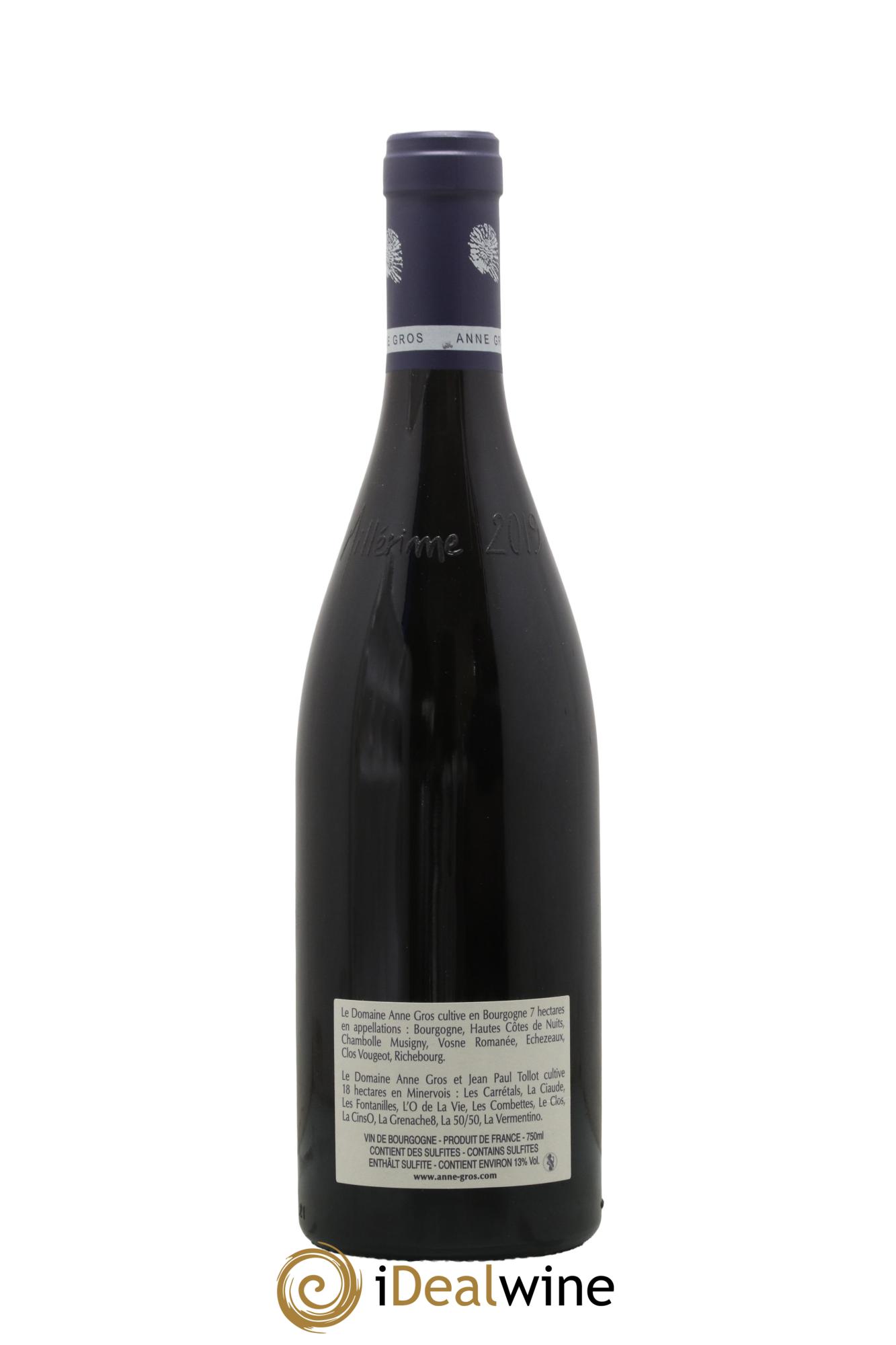 Clos de Vougeot Grand Cru Le Grand Maupertui Anne Gros 2019 - Lot of 1 bottle - 1