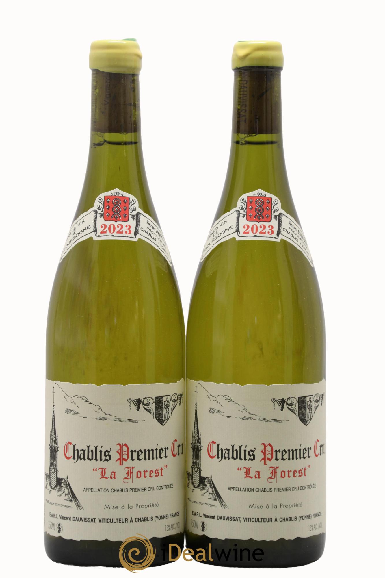 Chablis 1er Cru La Forest Vincent Dauvissat (Domaine) 2023 - Lot de 2 bouteilles - 0