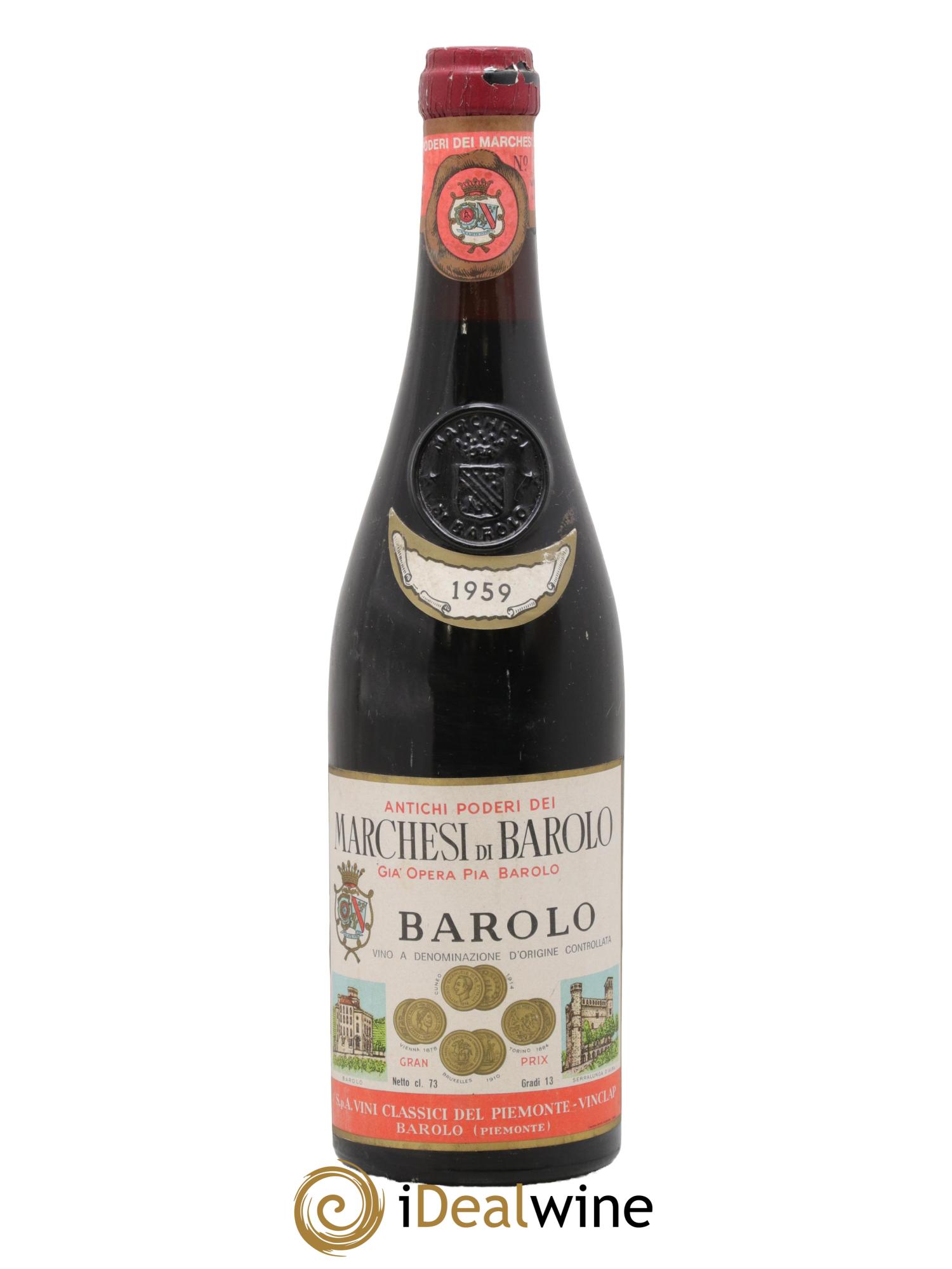 Barolo DOCG Marchesi di Barolo 1959 - Lot of 1 bottle - 0