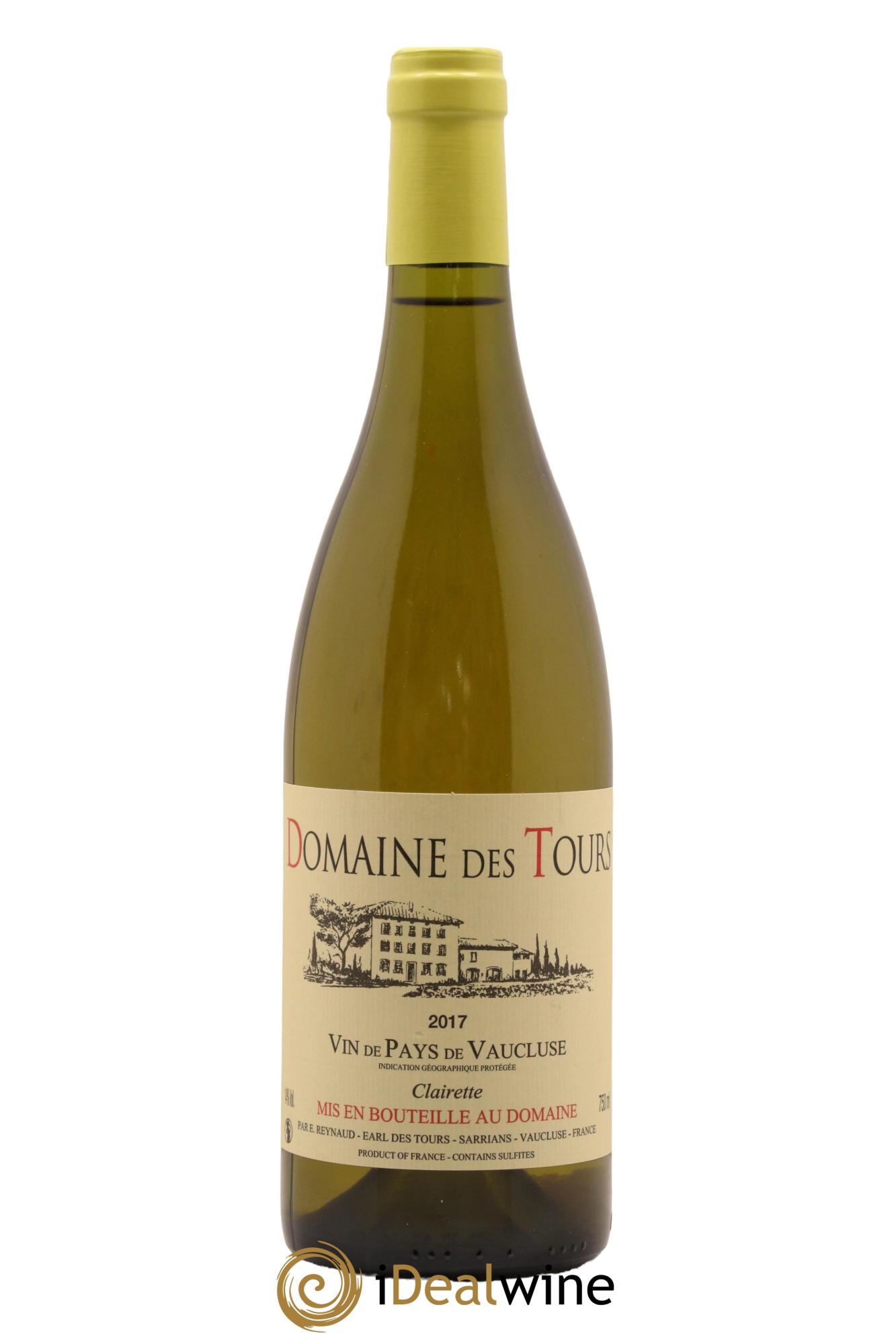 Vaucluse (Vin de Pays de Vaucluse) Domaine des Tours Emmanuel Reynaud 2017 - Lot de 1 bouteille - 0