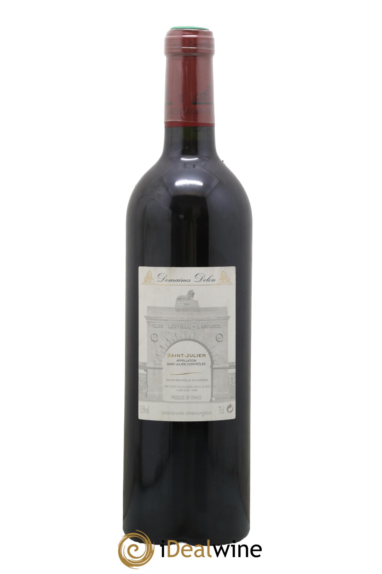 Château Léoville Las Cases 2ème Grand Cru Classé 2008 - Lot de 1 bouteille - 1