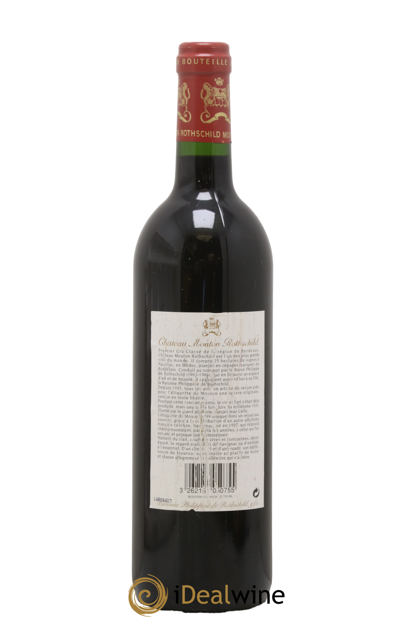 Château Mouton Rothschild 1er Grand Cru Classé 1999 - Lot de 1 bouteille - 1