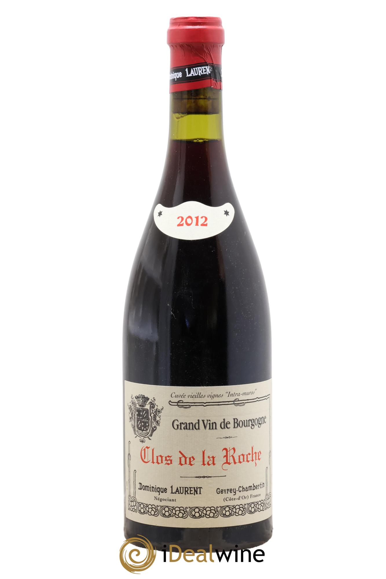 Clos de la Roche Grand Cru Vieilles vignes Intra-muros Dominique Laurent 2012 - Lot de 1 bouteille - 0