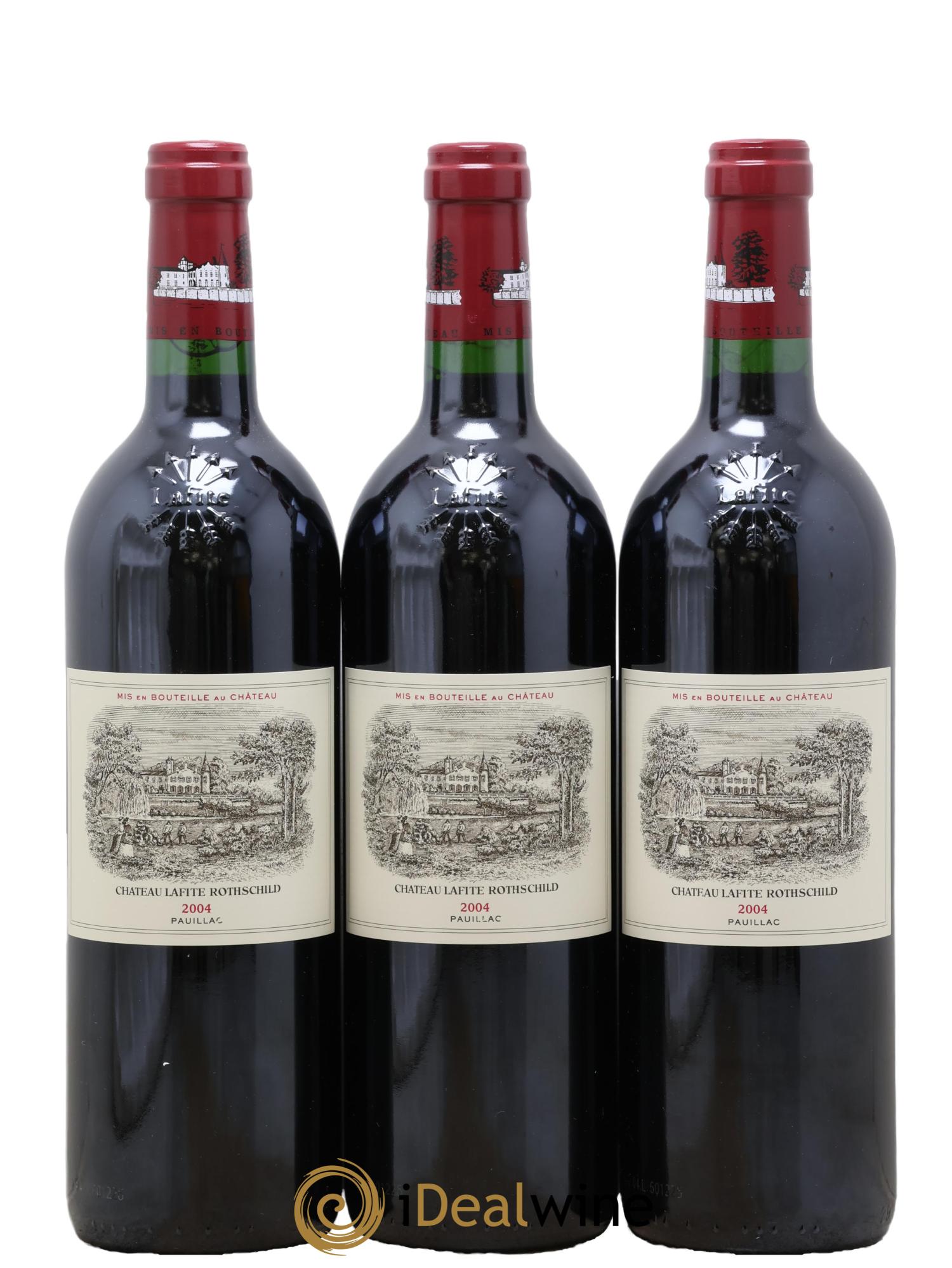 Château Lafite Rothschild 1er Grand Cru Classé 2004 - Posten von 3 Flaschen - 0