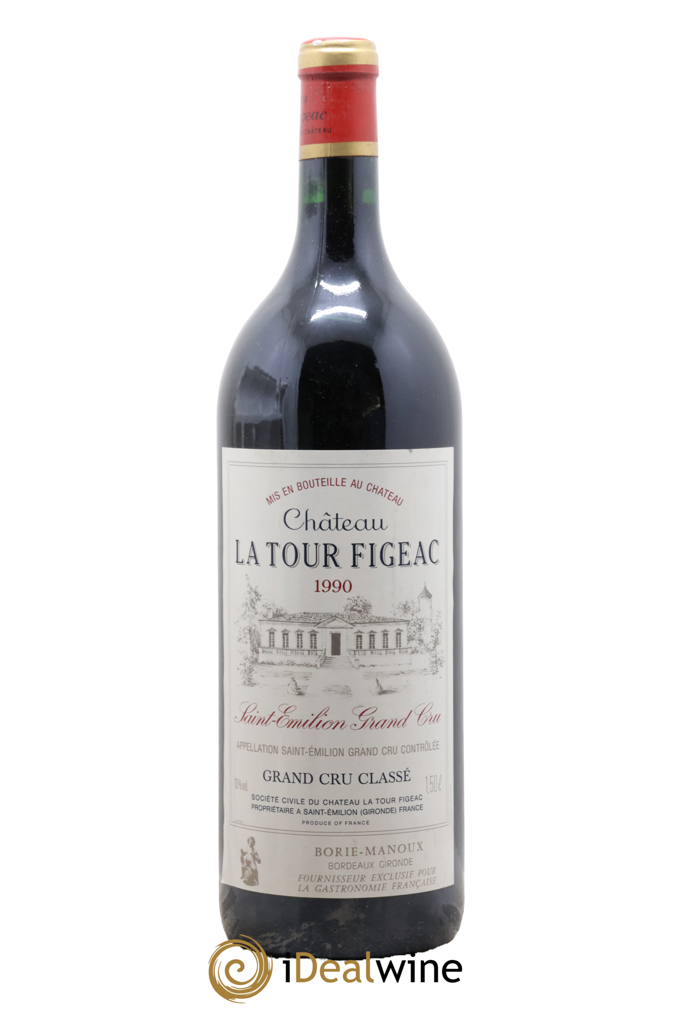 Château la Tour Figeac Grand Cru Classé 1990 - Lot de 1 magnum - 0