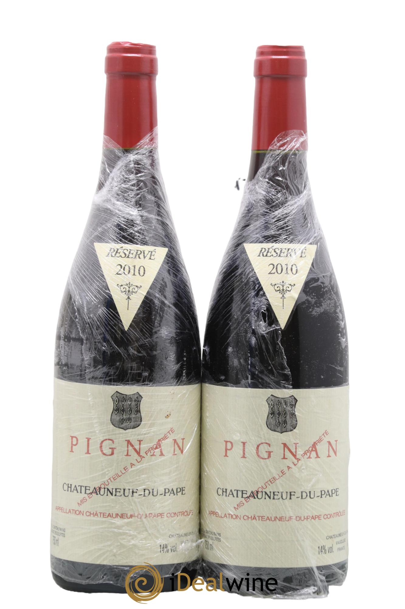 Châteauneuf-du-Pape Pignan Emmanuel Reynaud 2010 - Lotto di 2 bottiglie - 0