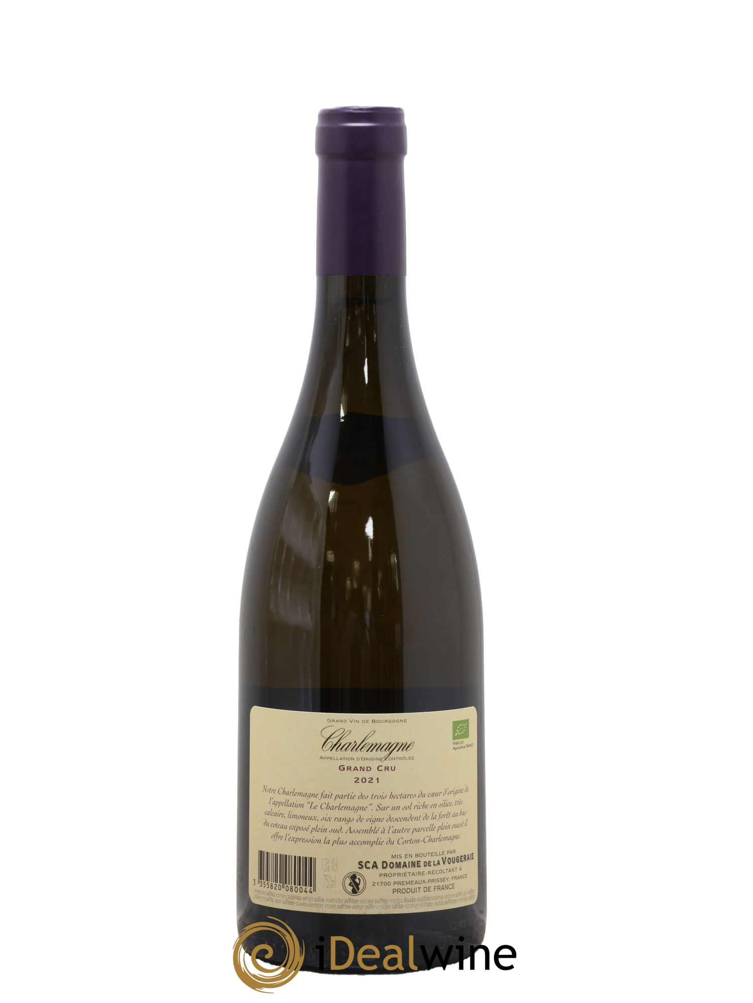 Charlemagne La Vougeraie 2021 - Lot de 1 bouteille - 1